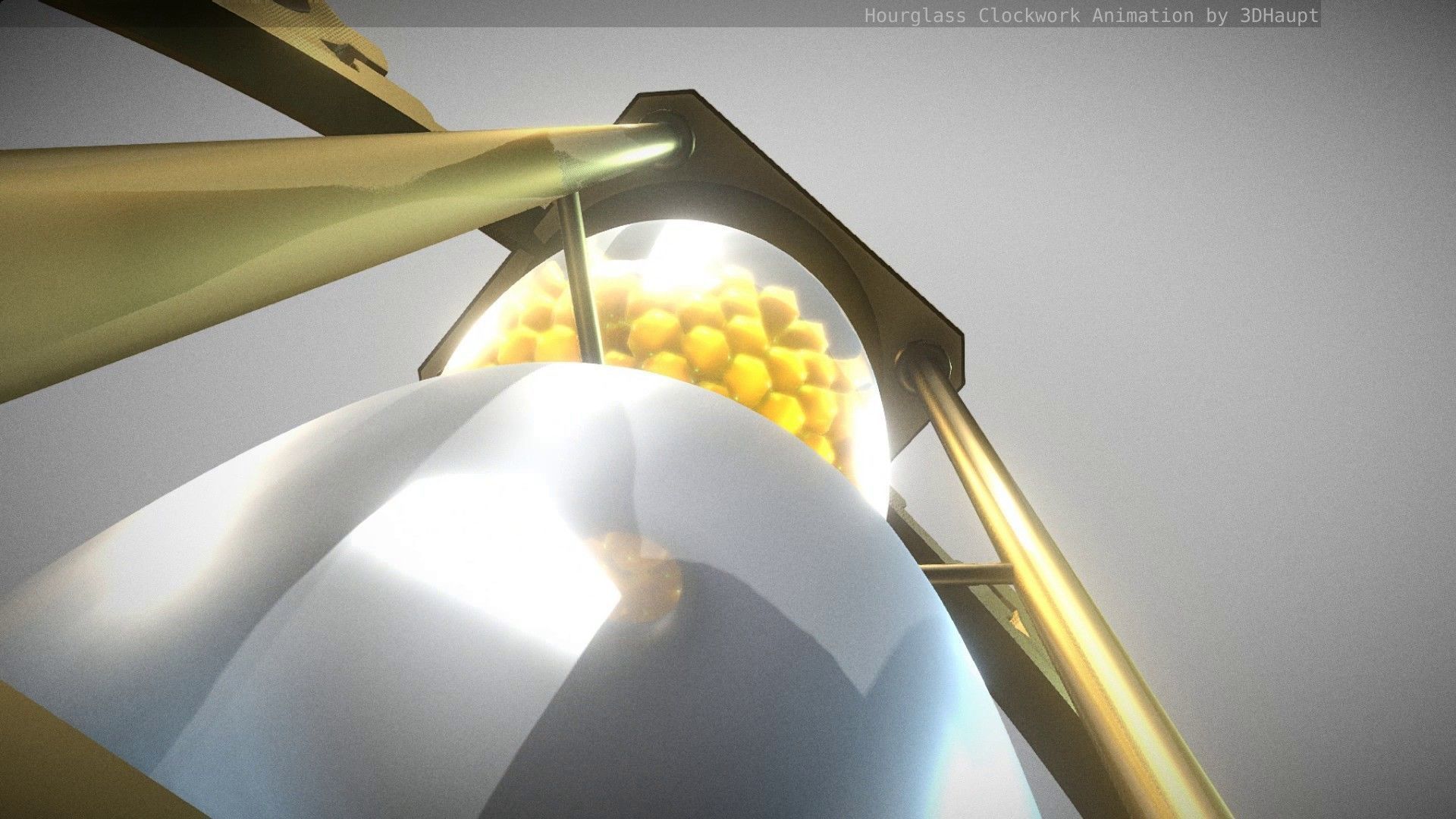 Hourglass Clockwork Animation  Free 3D model_36