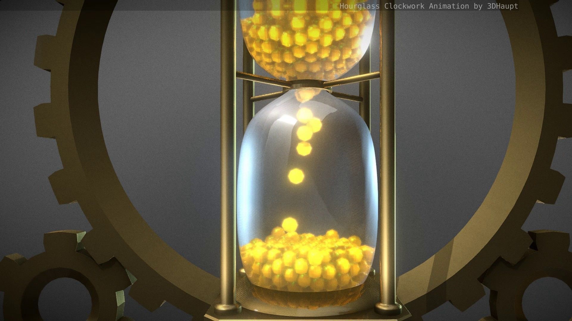Hourglass Clockwork Animation  Free 3D model_6