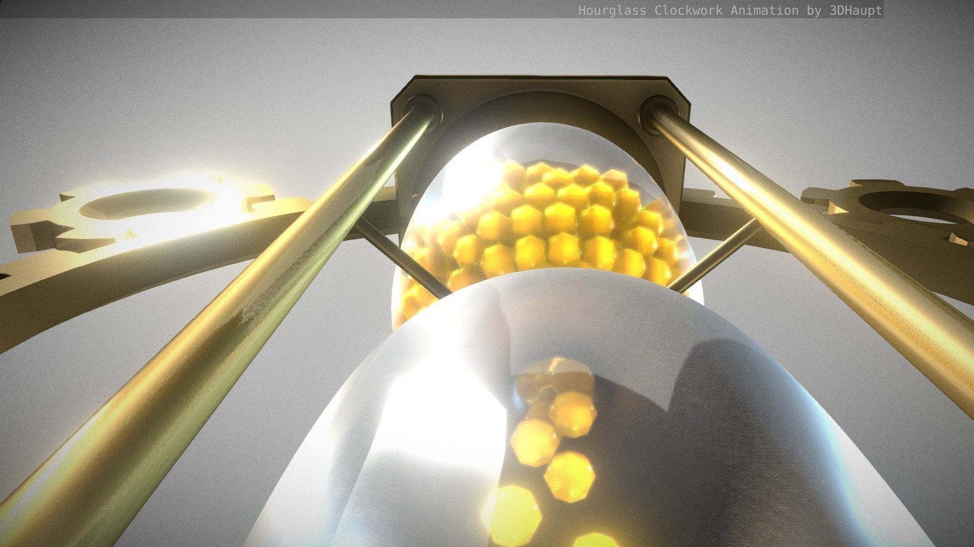Hourglass Clockwork Animation  Free 3D model_32