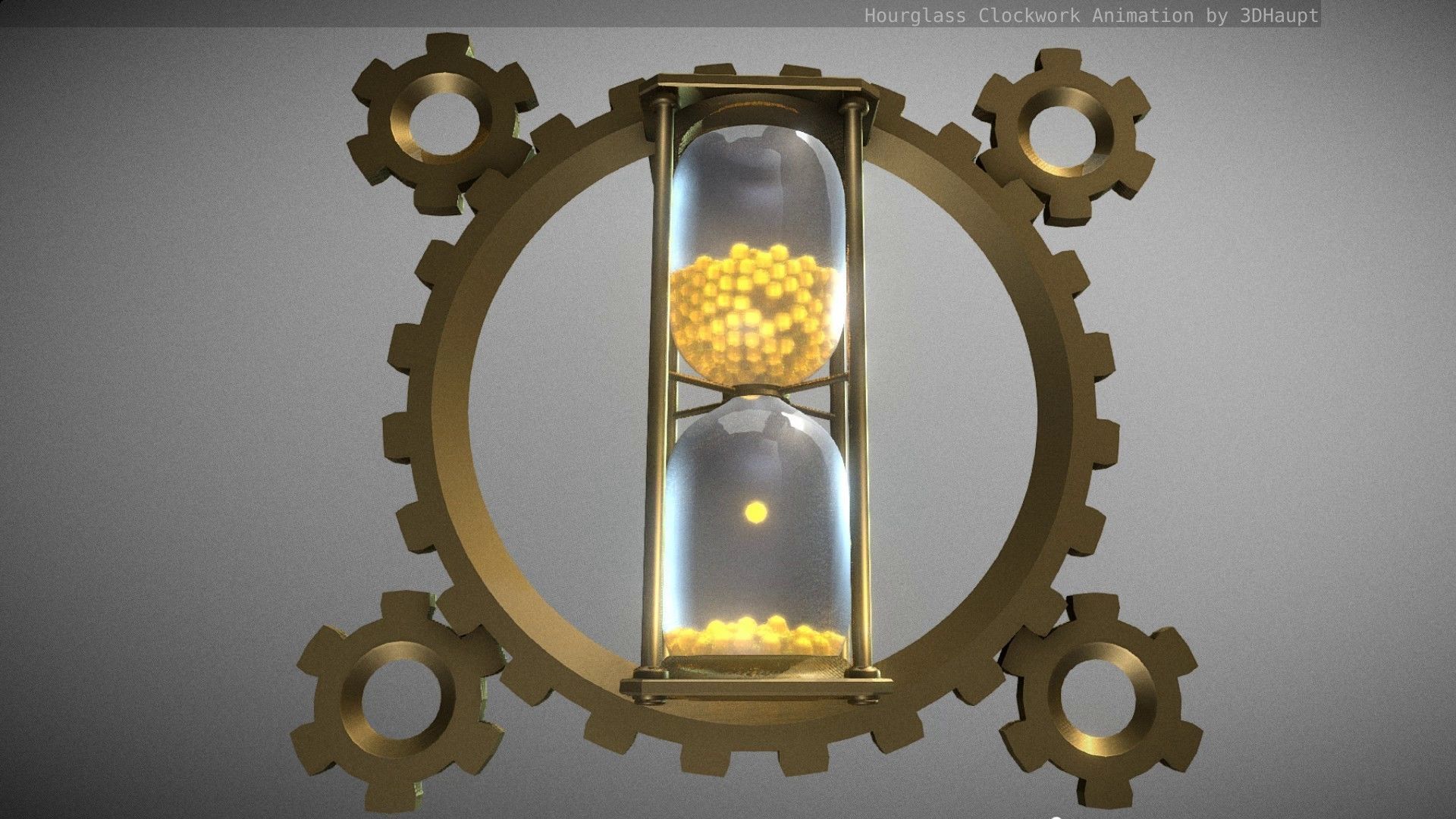 Hourglass Clockwork Animation  Free 3D model_81
