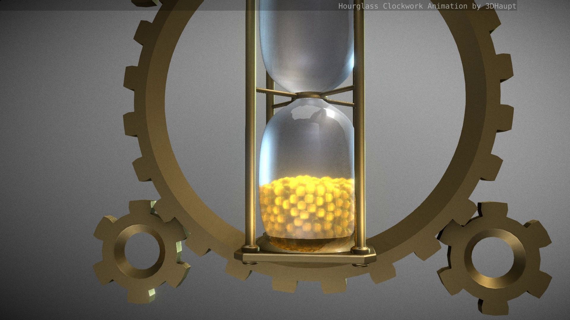 Hourglass Clockwork Animation  Free 3D model_64