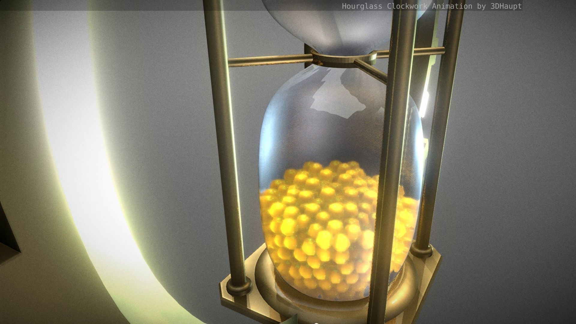 Hourglass Clockwork Animation  Free 3D model_68