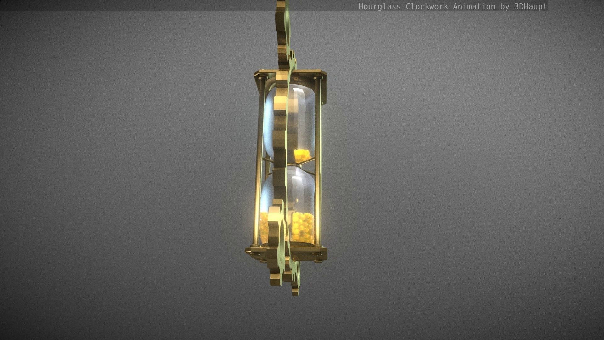 Hourglass Clockwork Animation  Free 3D model_108