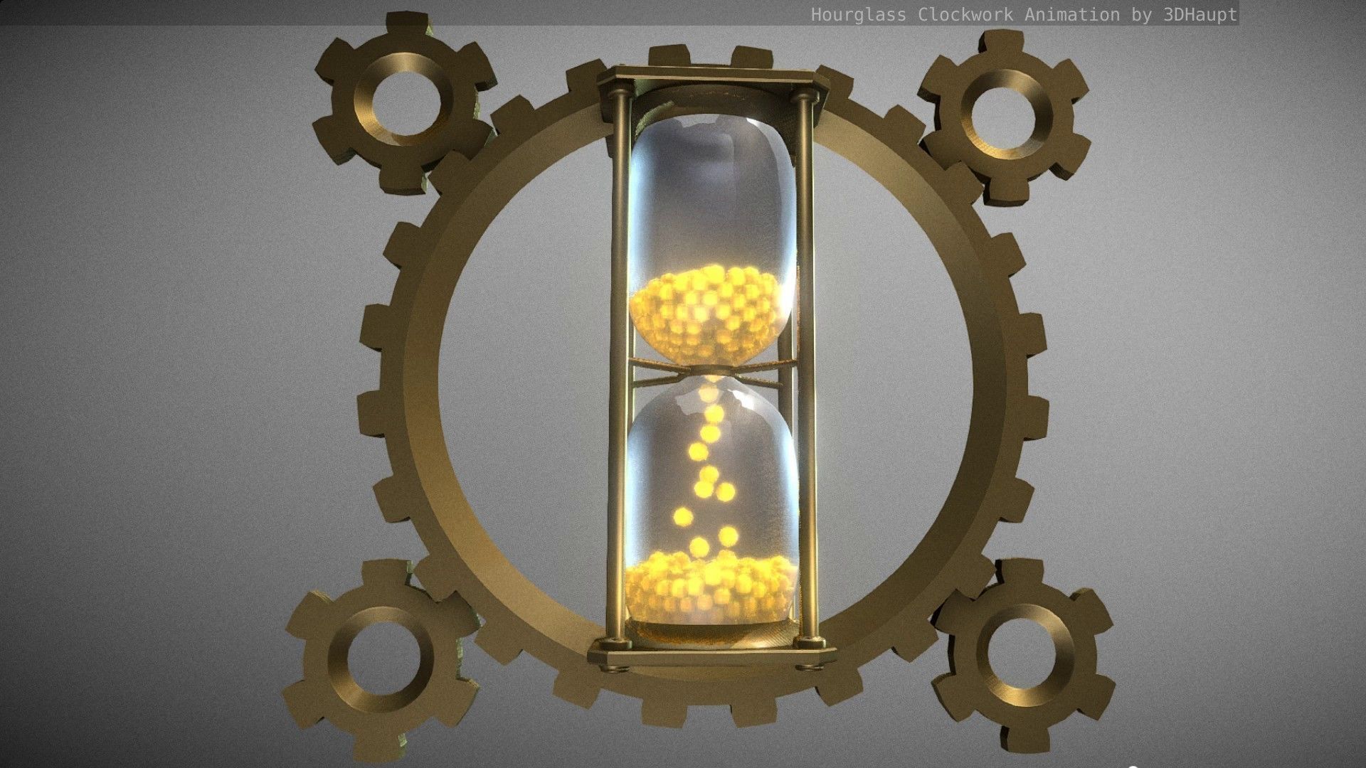 Hourglass Clockwork Animation  Free 3D model_97