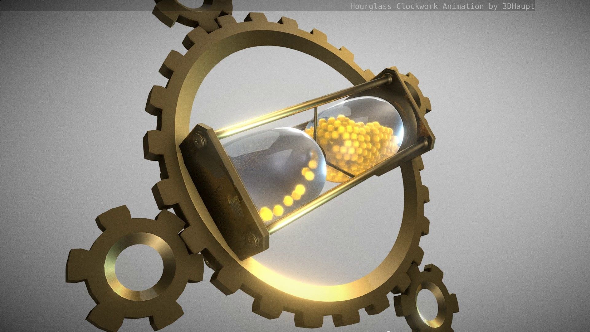 Hourglass Clockwork Animation  Free 3D model_77