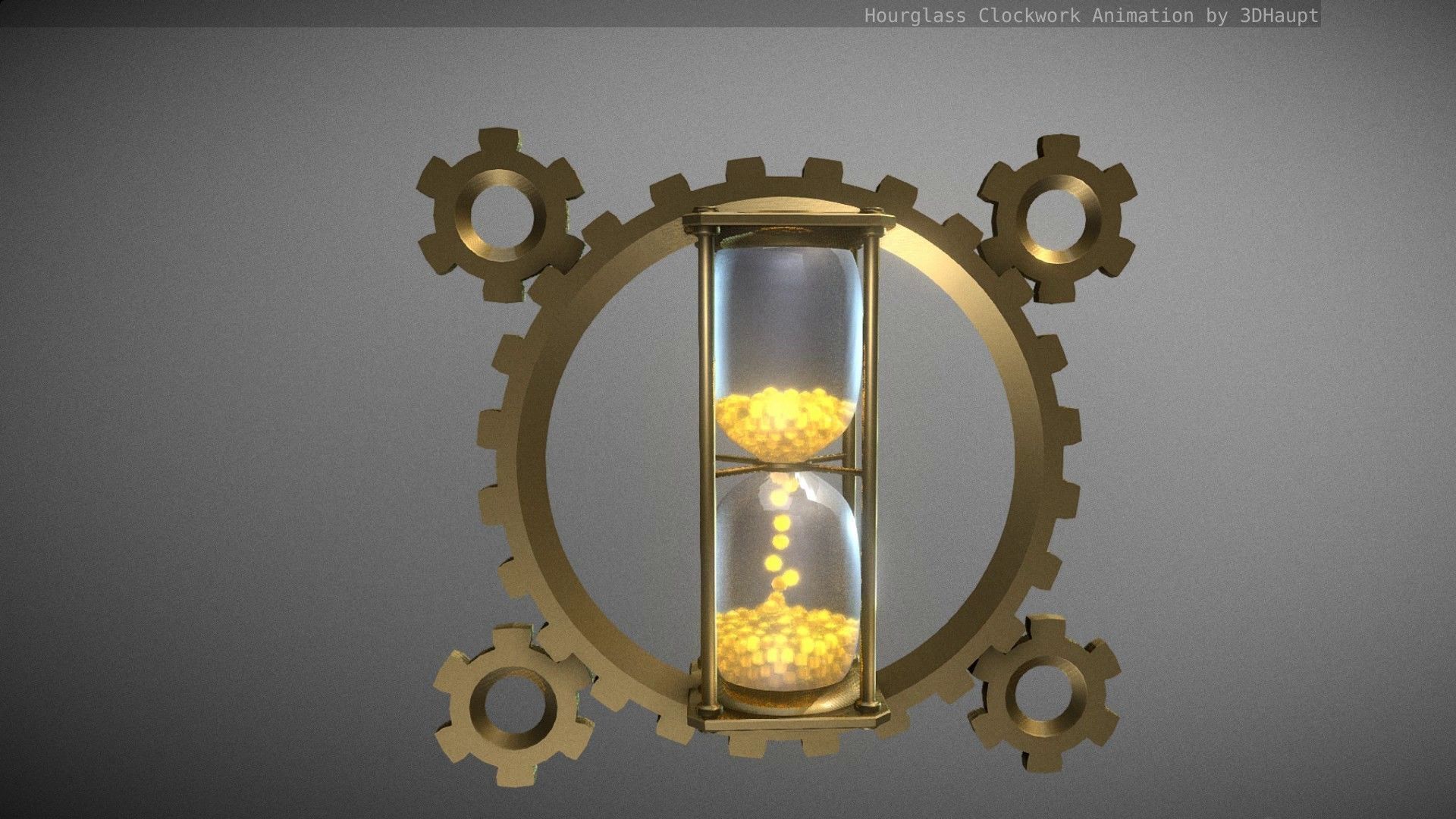 Hourglass Clockwork Animation  Free 3D model_92