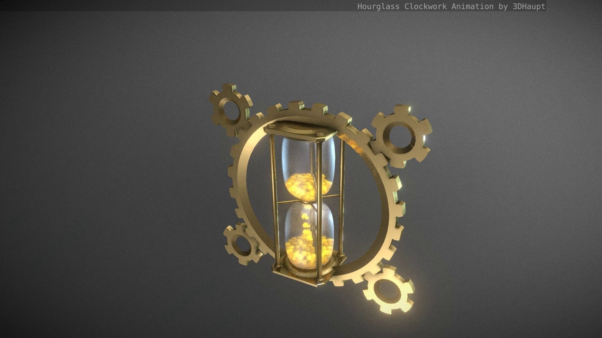 Hourglass Clockwork Animation  Free 3D model_46