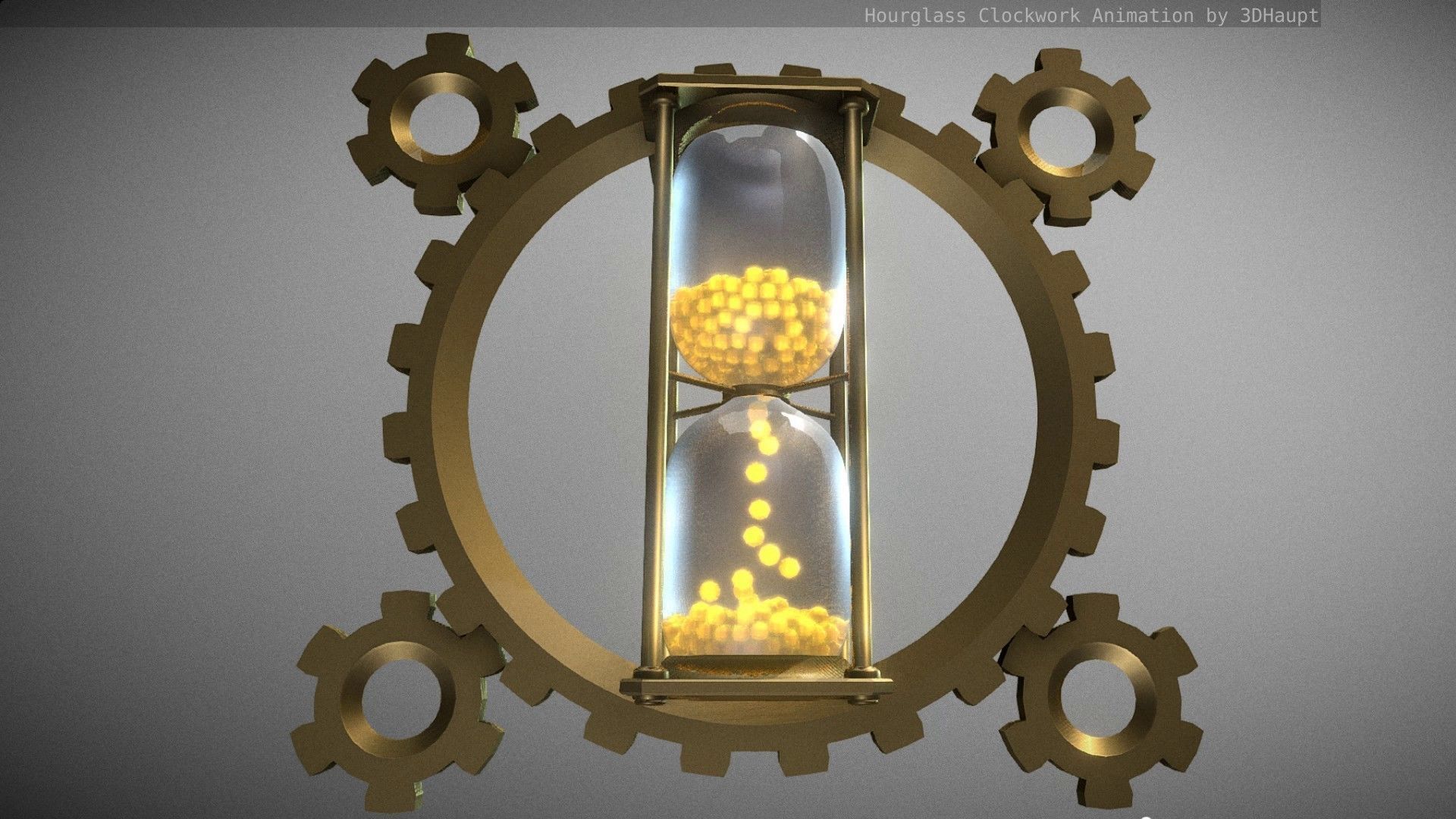 Hourglass Clockwork Animation  Free 3D model_91