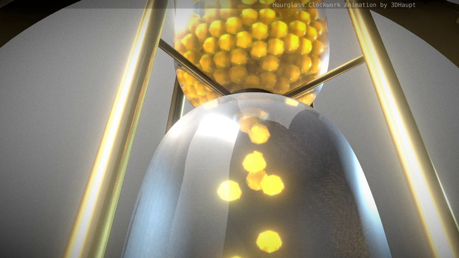 Hourglass Clockwork Animation  Free 3D model_7