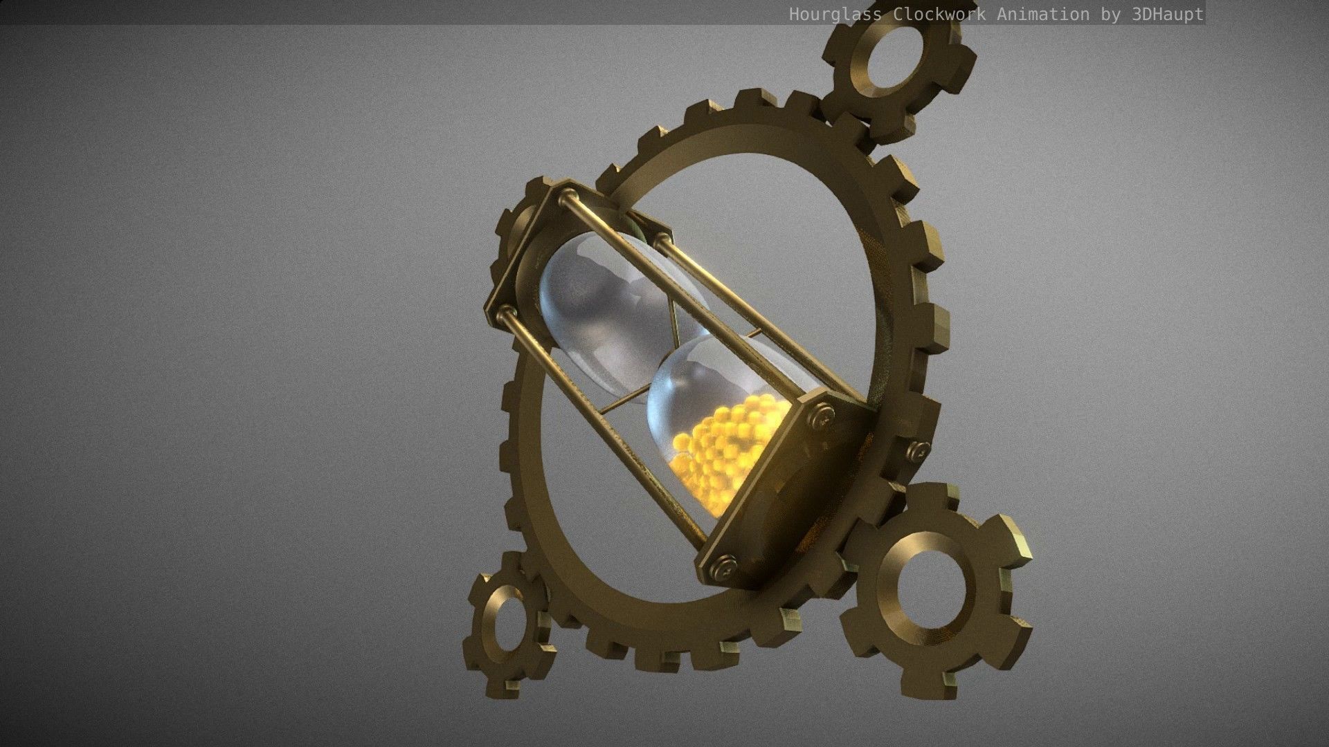 Hourglass Clockwork Animation  Free 3D model_71