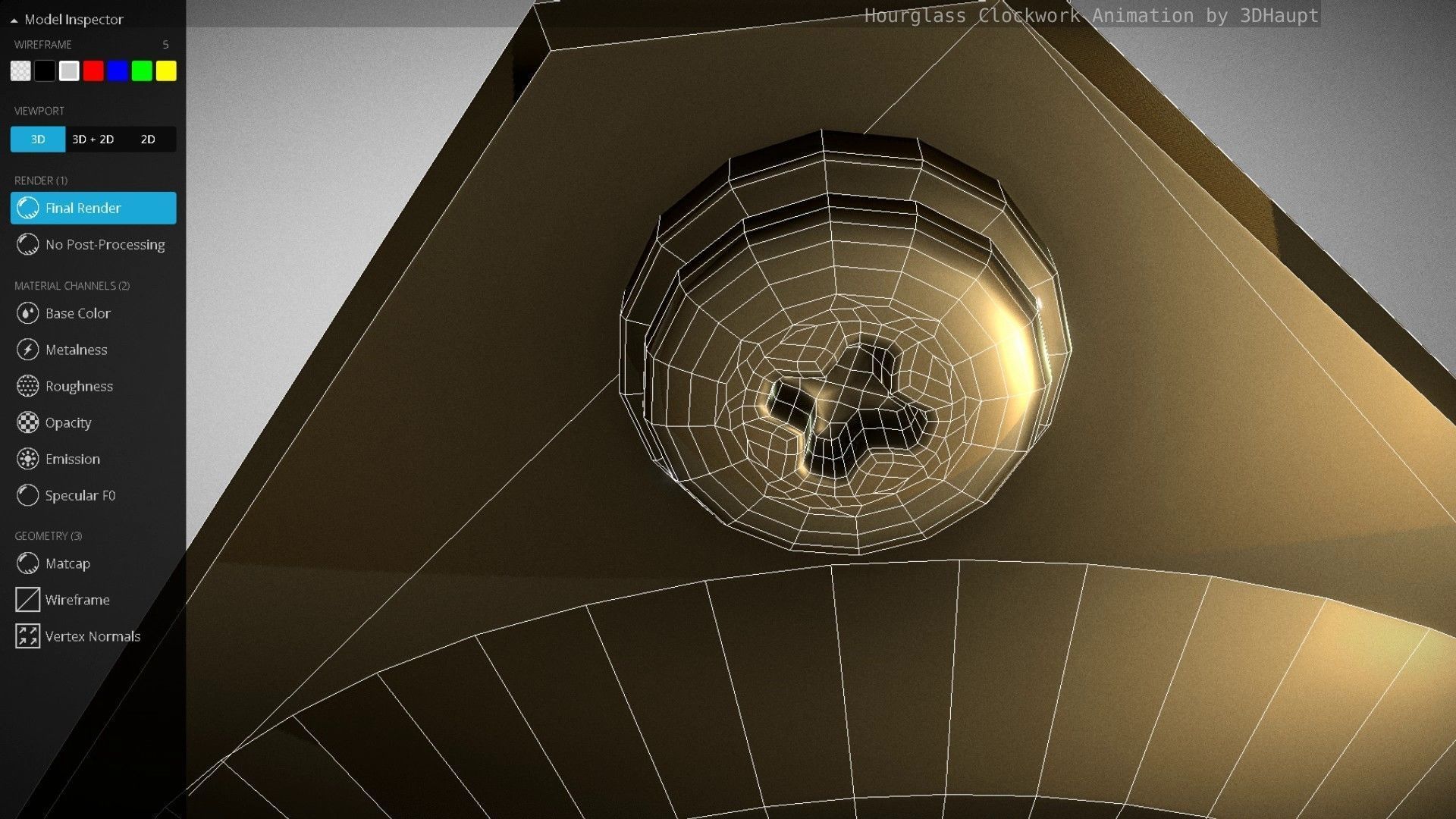 Hourglass Clockwork Animation  Free 3D model_138