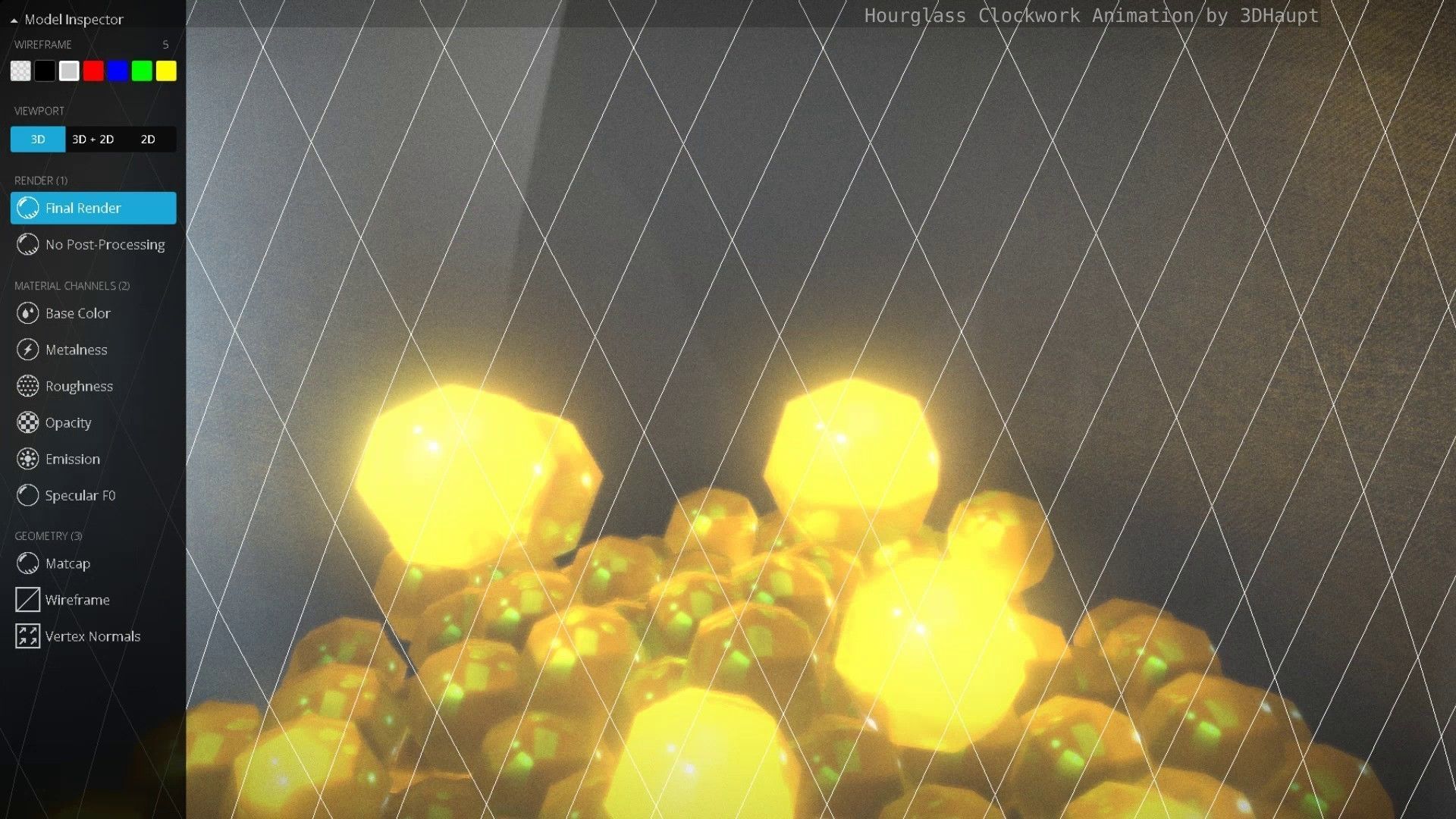 Hourglass Clockwork Animation  Free 3D model_135