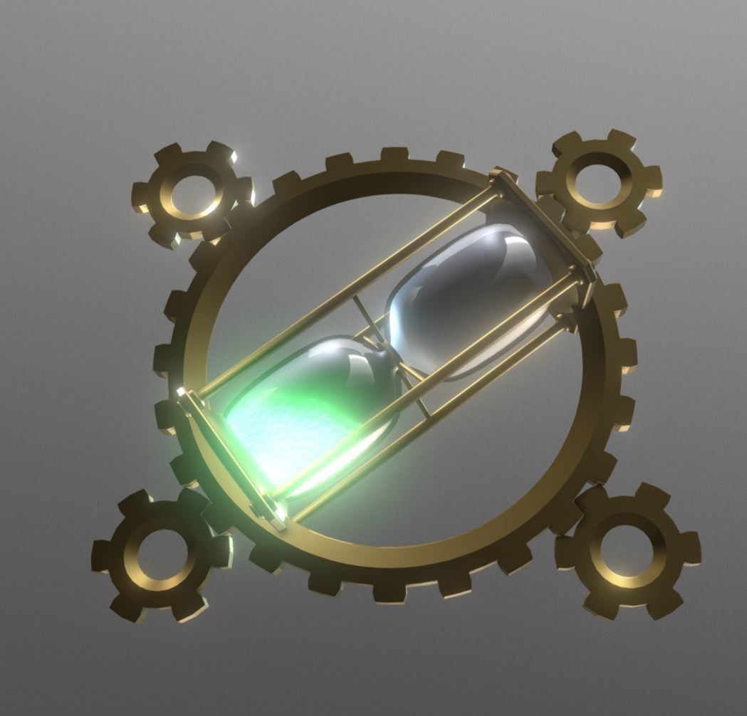 Hourglass Clockwork Animation  Free 3D model_158