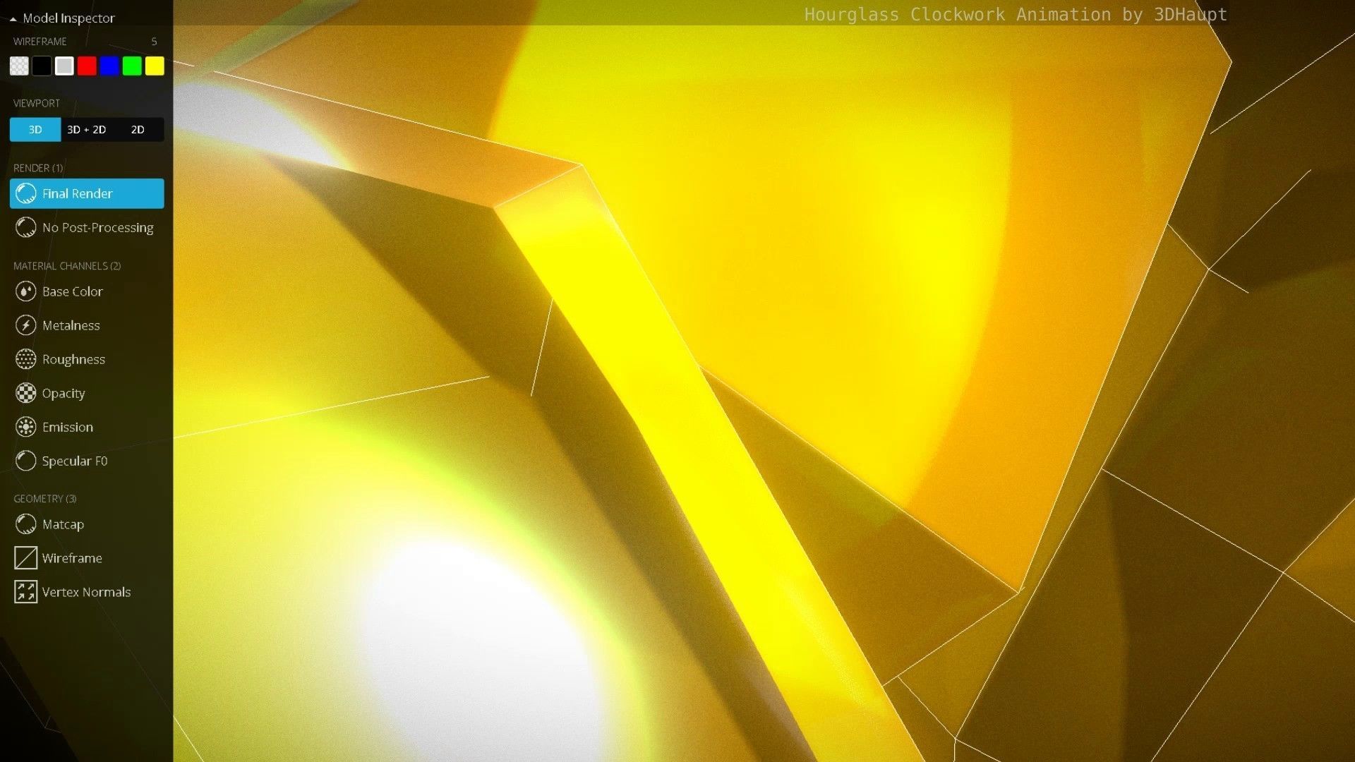 Hourglass Clockwork Animation  Free 3D model_140