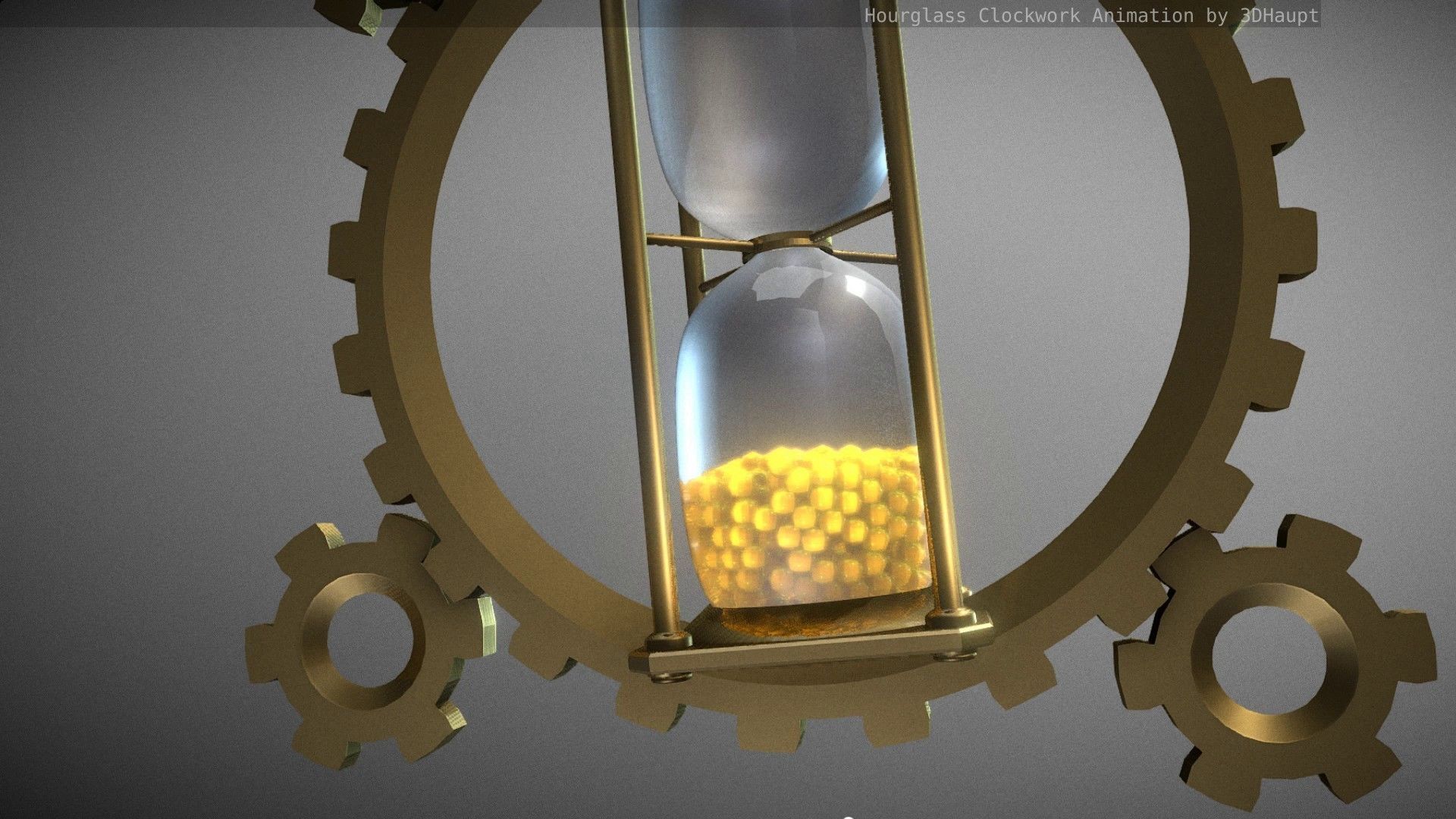 Hourglass Clockwork Animation  Free 3D model_75