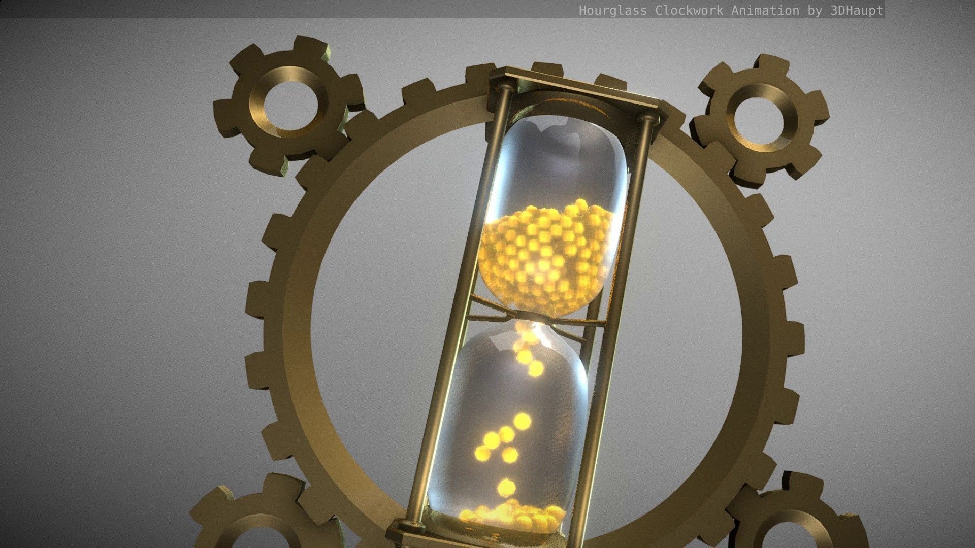 Hourglass Clockwork Animation  Free 3D model_95