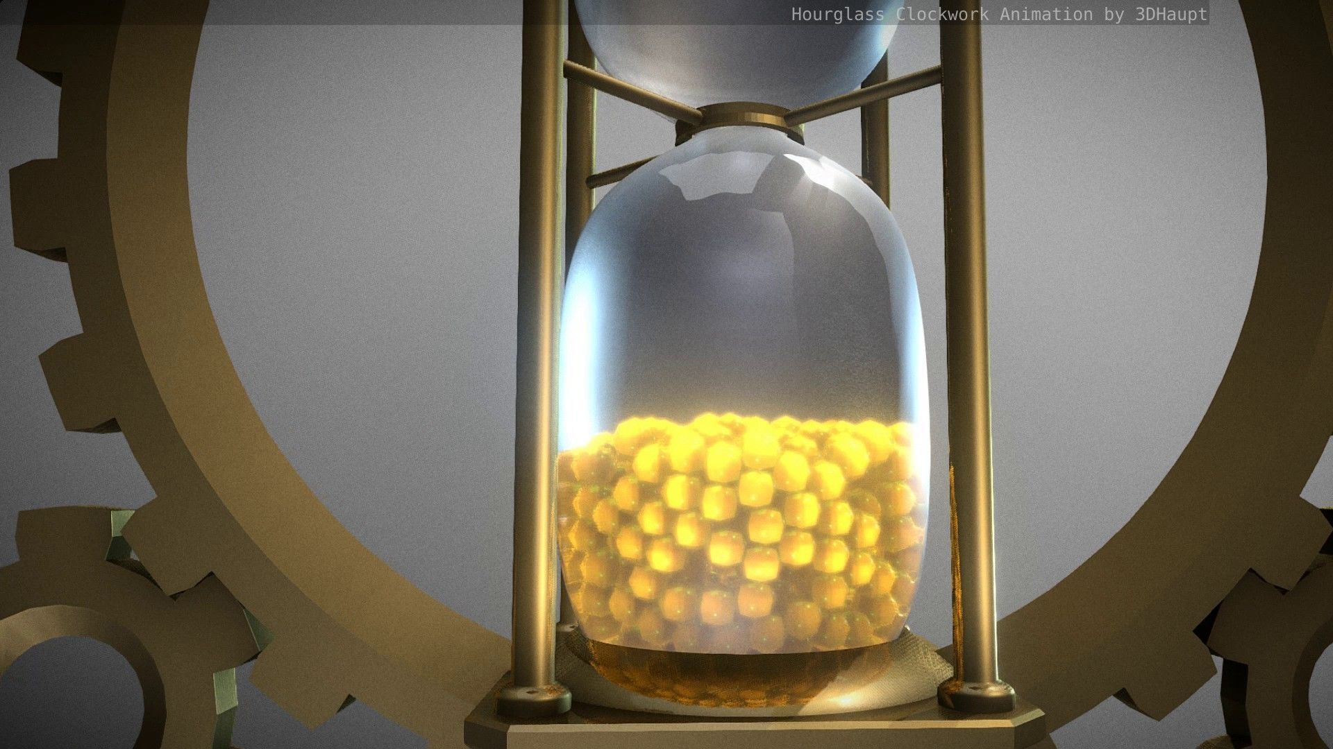 Hourglass Clockwork Animation  Free 3D model_70