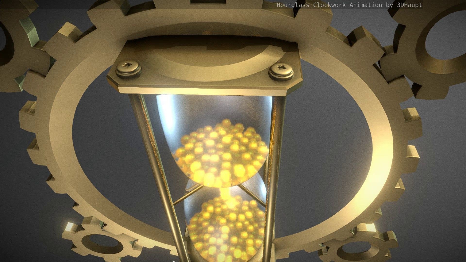 Hourglass Clockwork Animation  Free 3D model_41