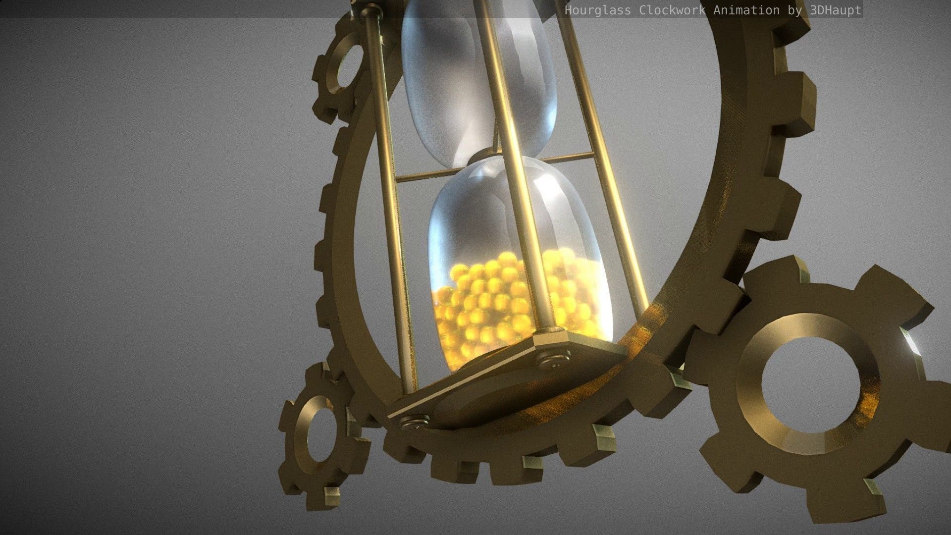 Hourglass Clockwork Animation  Free 3D model_73