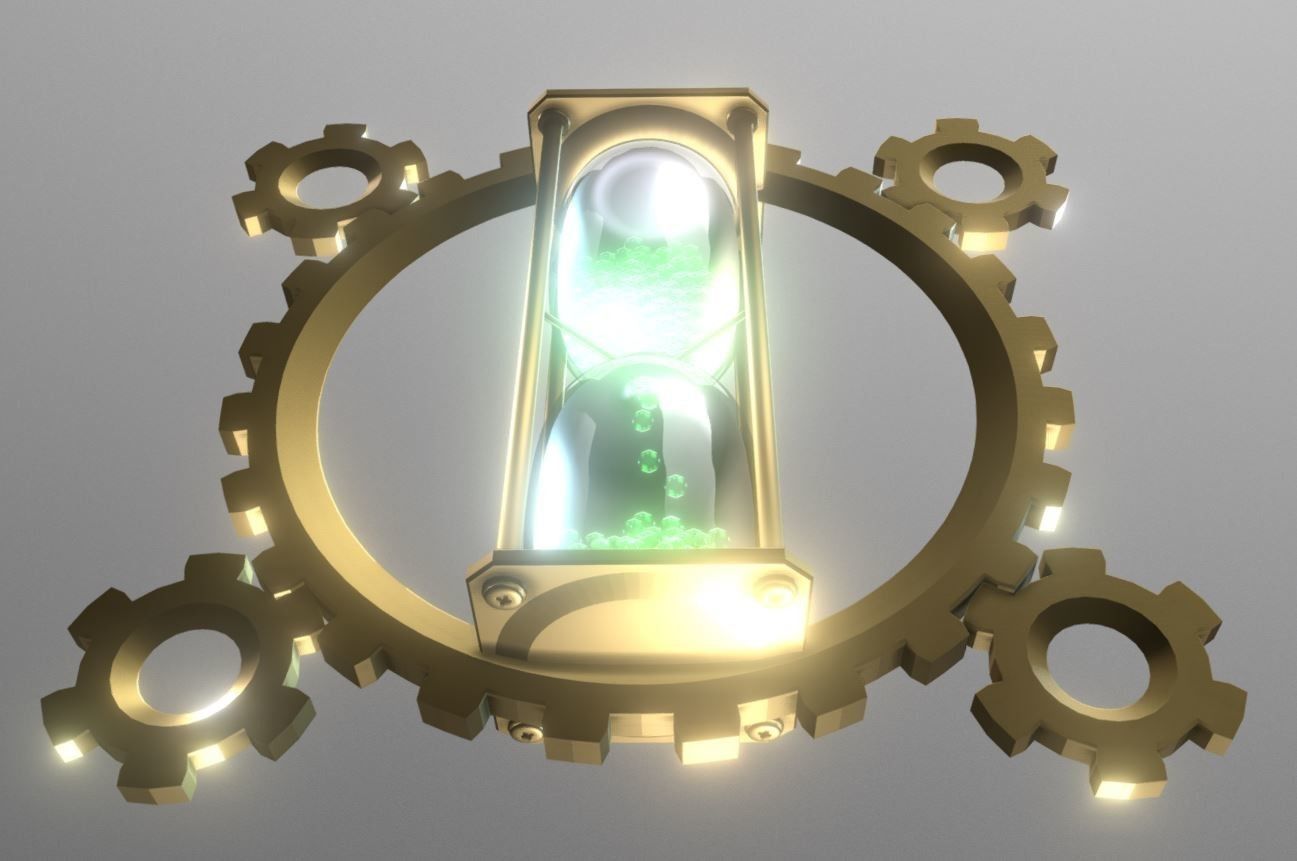 Hourglass Clockwork Animation  Free 3D model_156