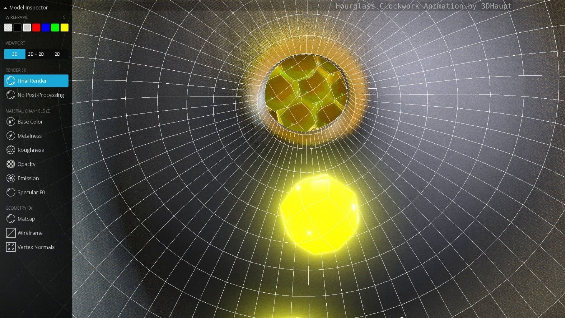 Hourglass Clockwork Animation  Free 3D model_131