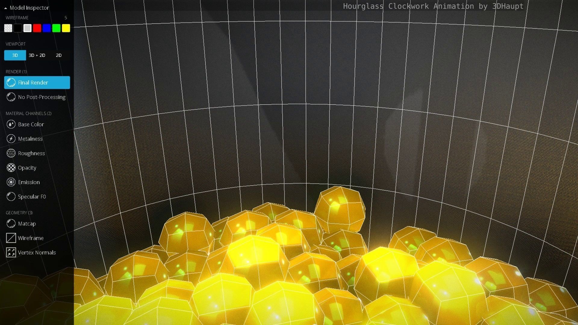 Hourglass Clockwork Animation  Free 3D model_133