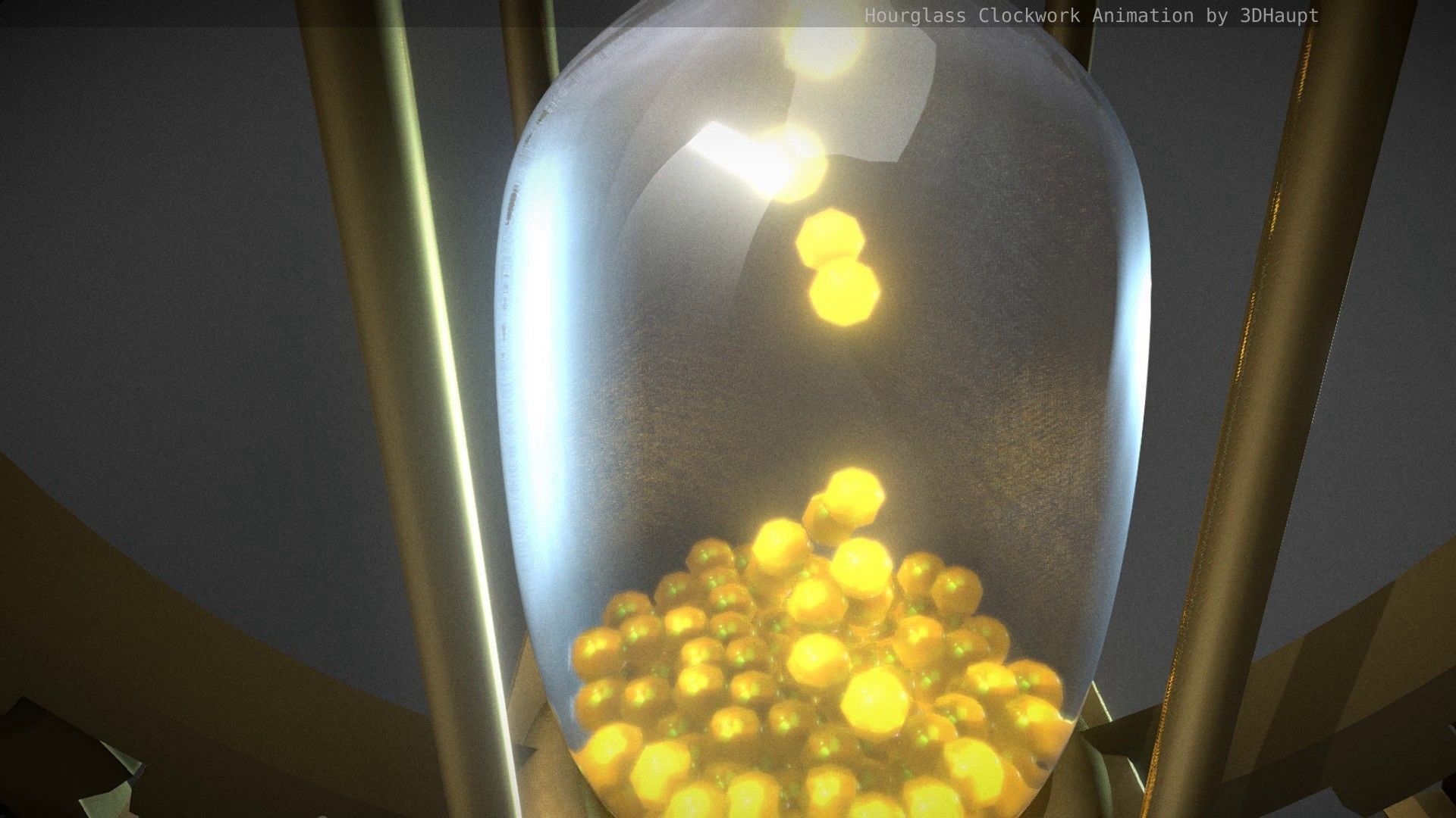 Hourglass Clockwork Animation  Free 3D model_11