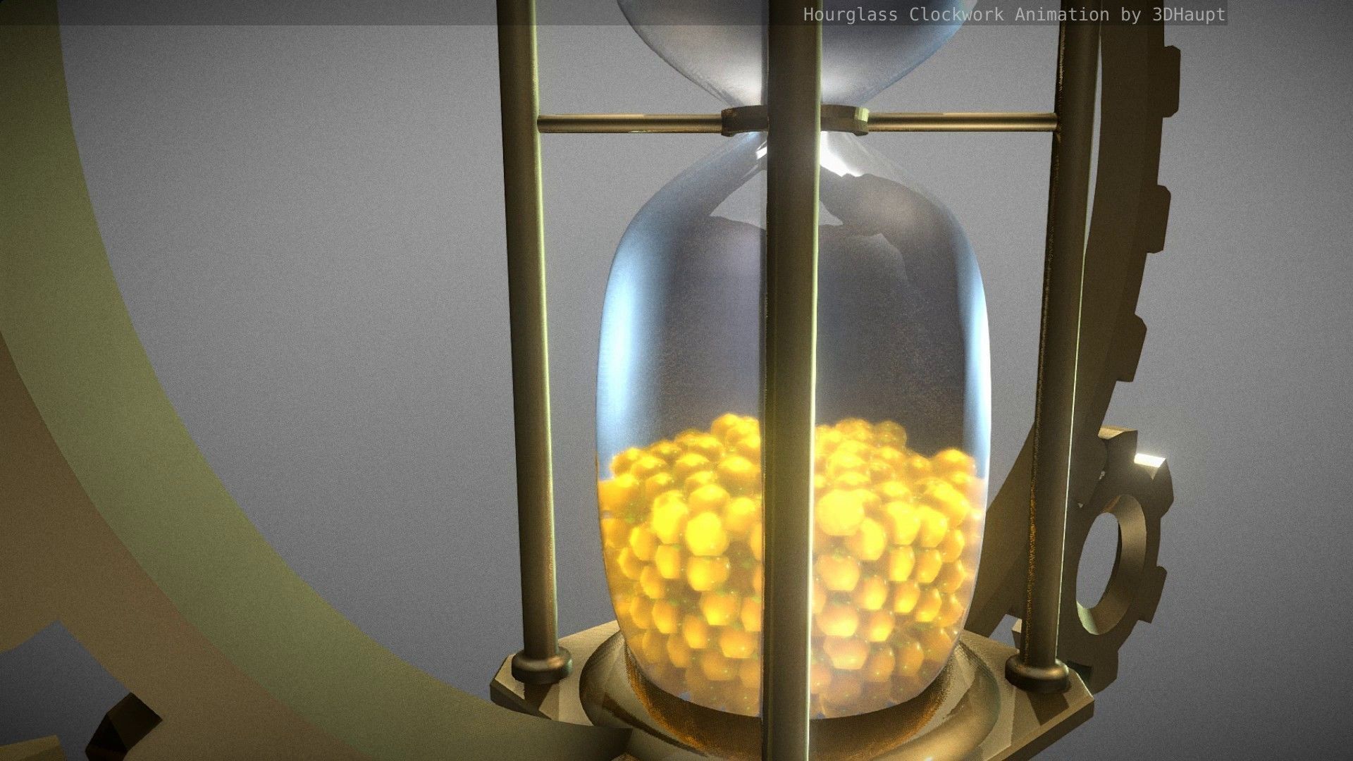 Hourglass Clockwork Animation  Free 3D model_66