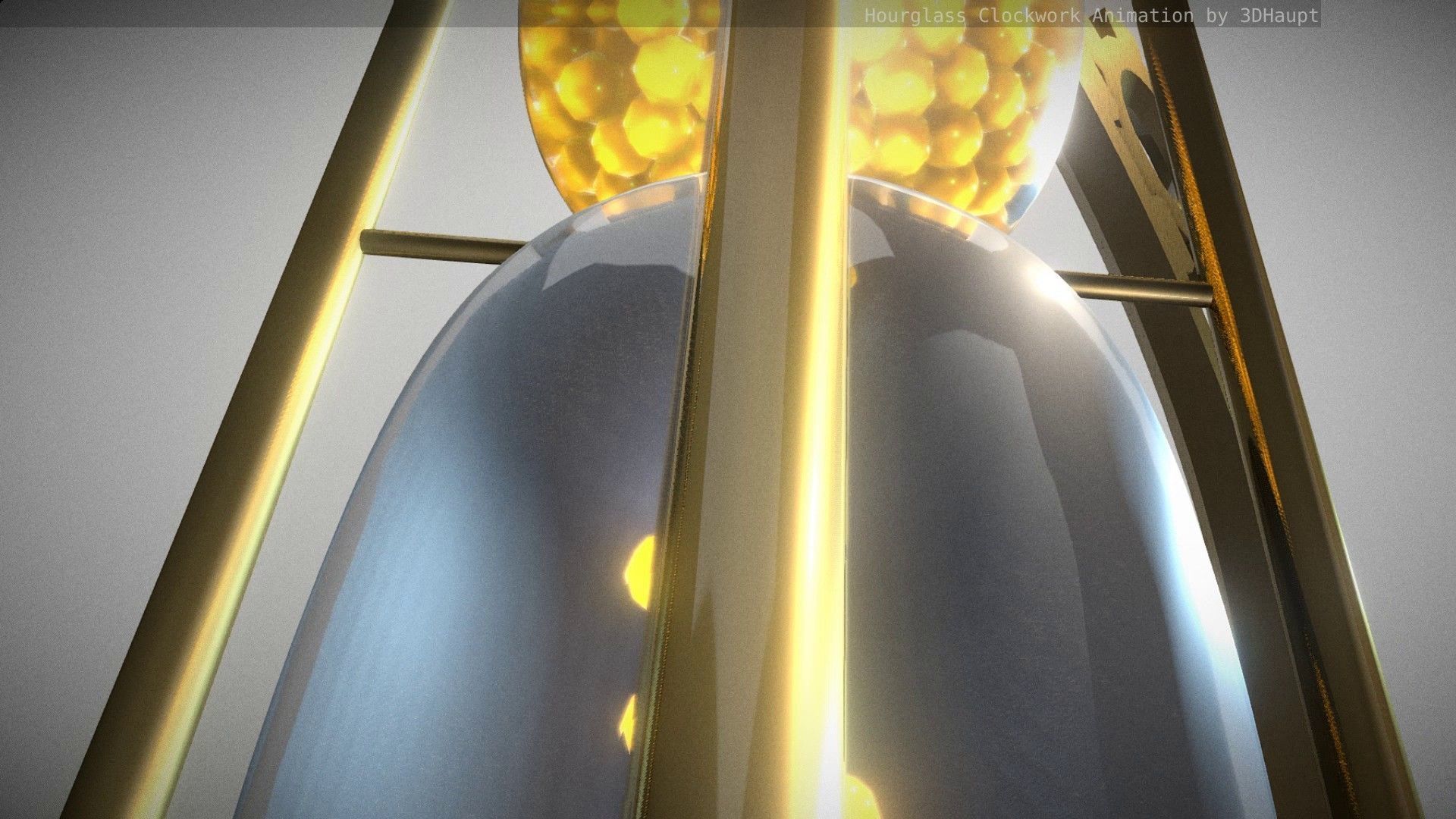 Hourglass Clockwork Animation  Free 3D model_80