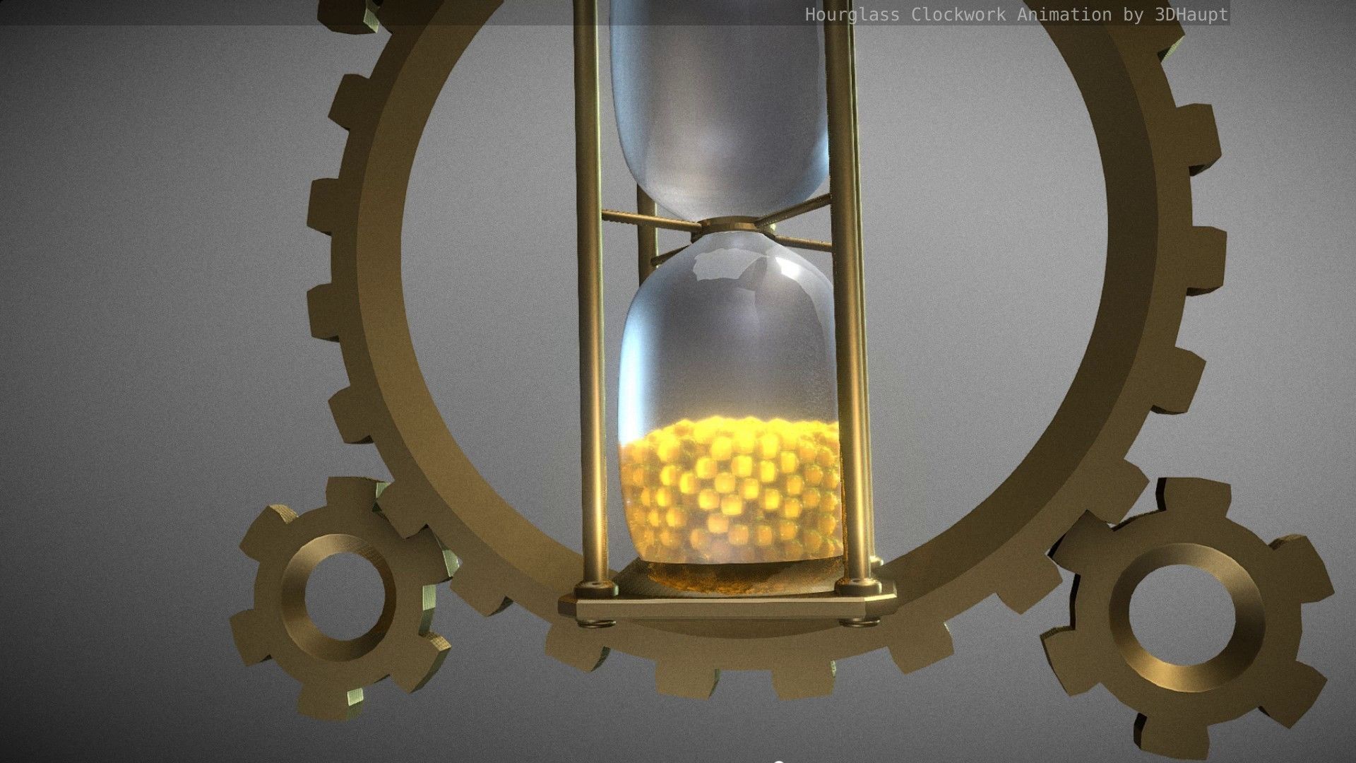 Hourglass Clockwork Animation  Free 3D model_69