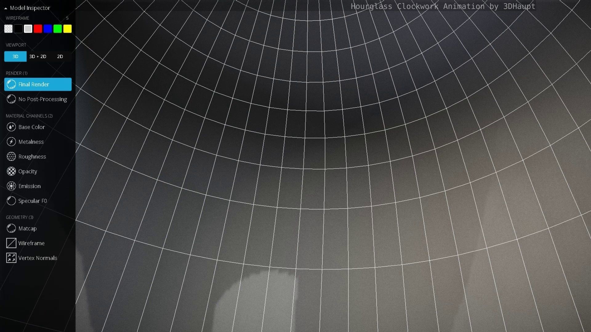 Hourglass Clockwork Animation  Free 3D model_128