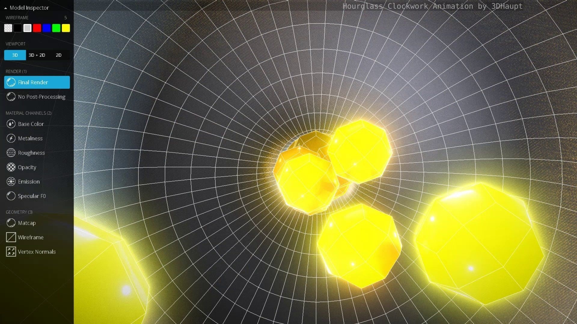 Hourglass Clockwork Animation  Free 3D model_136