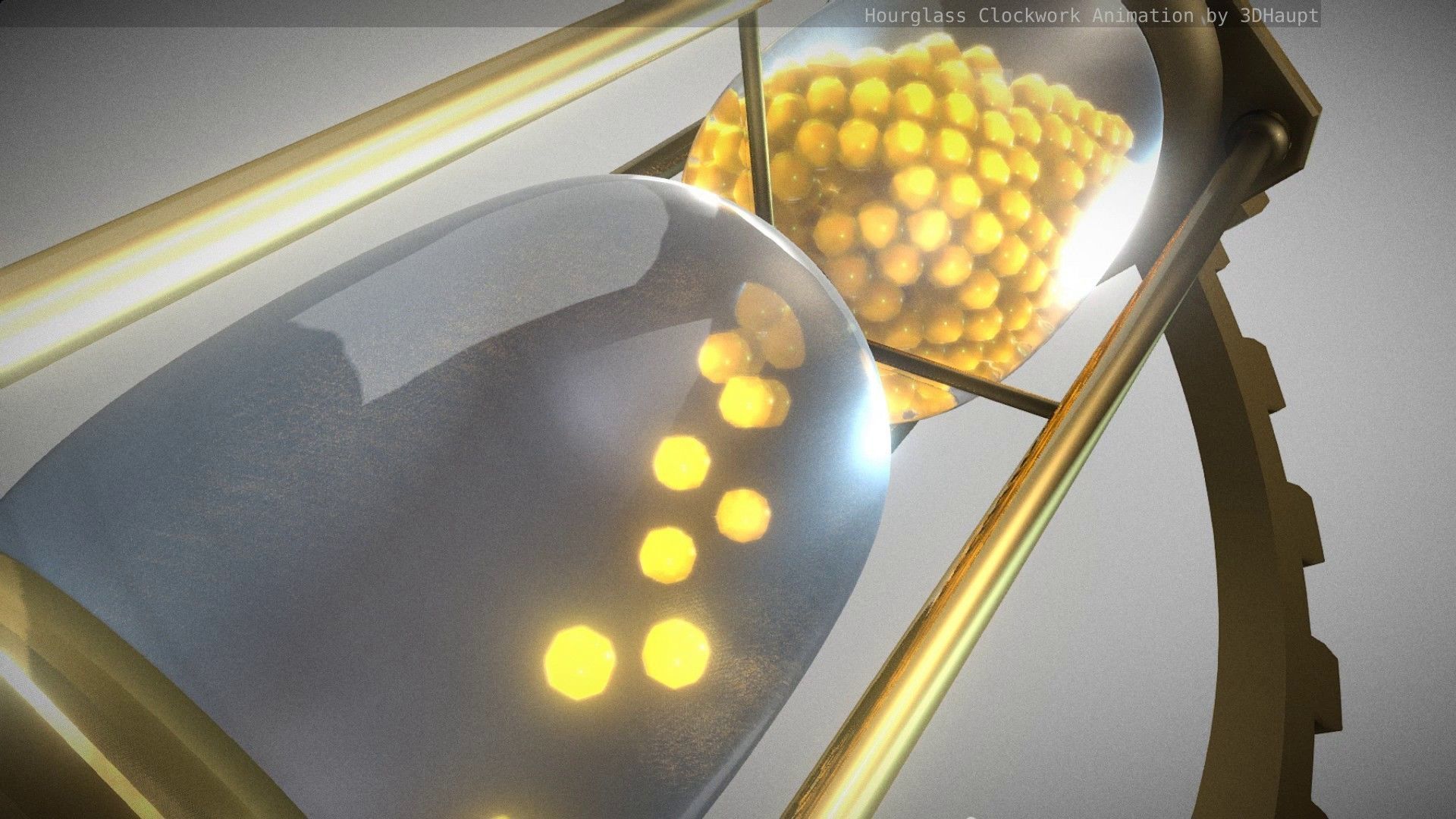 Hourglass Clockwork Animation  Free 3D model_9