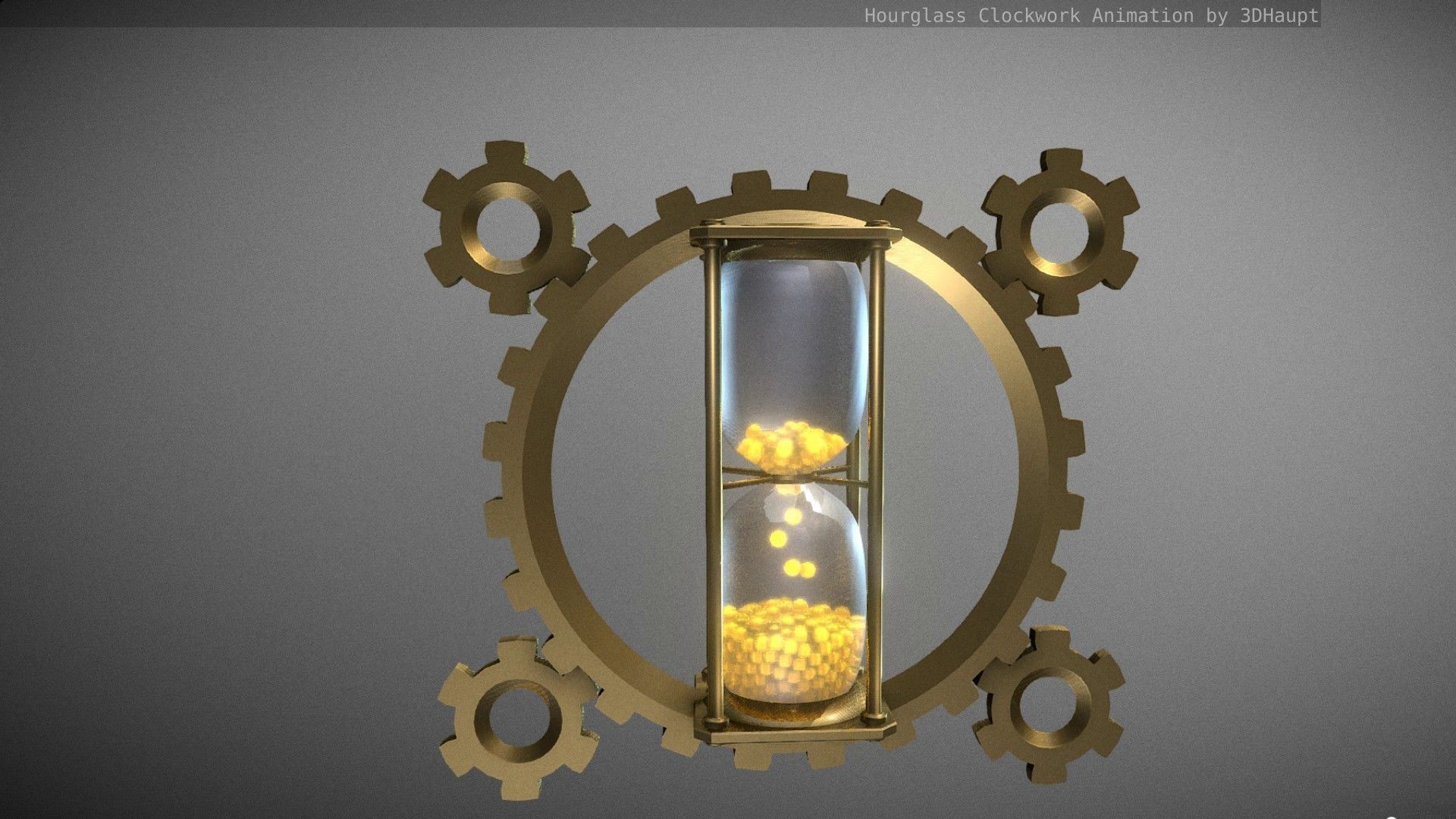 Hourglass Clockwork Animation  Free 3D model_89
