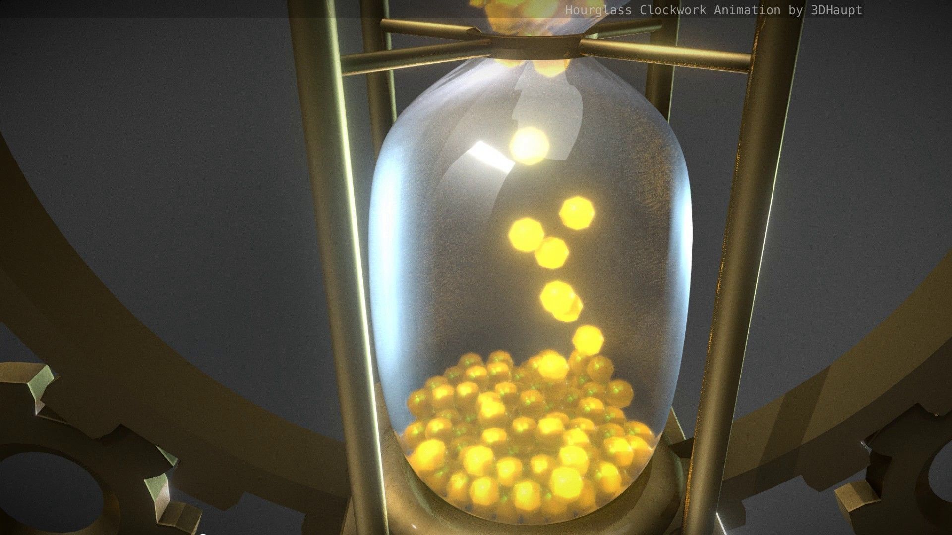 Hourglass Clockwork Animation  Free 3D model_37