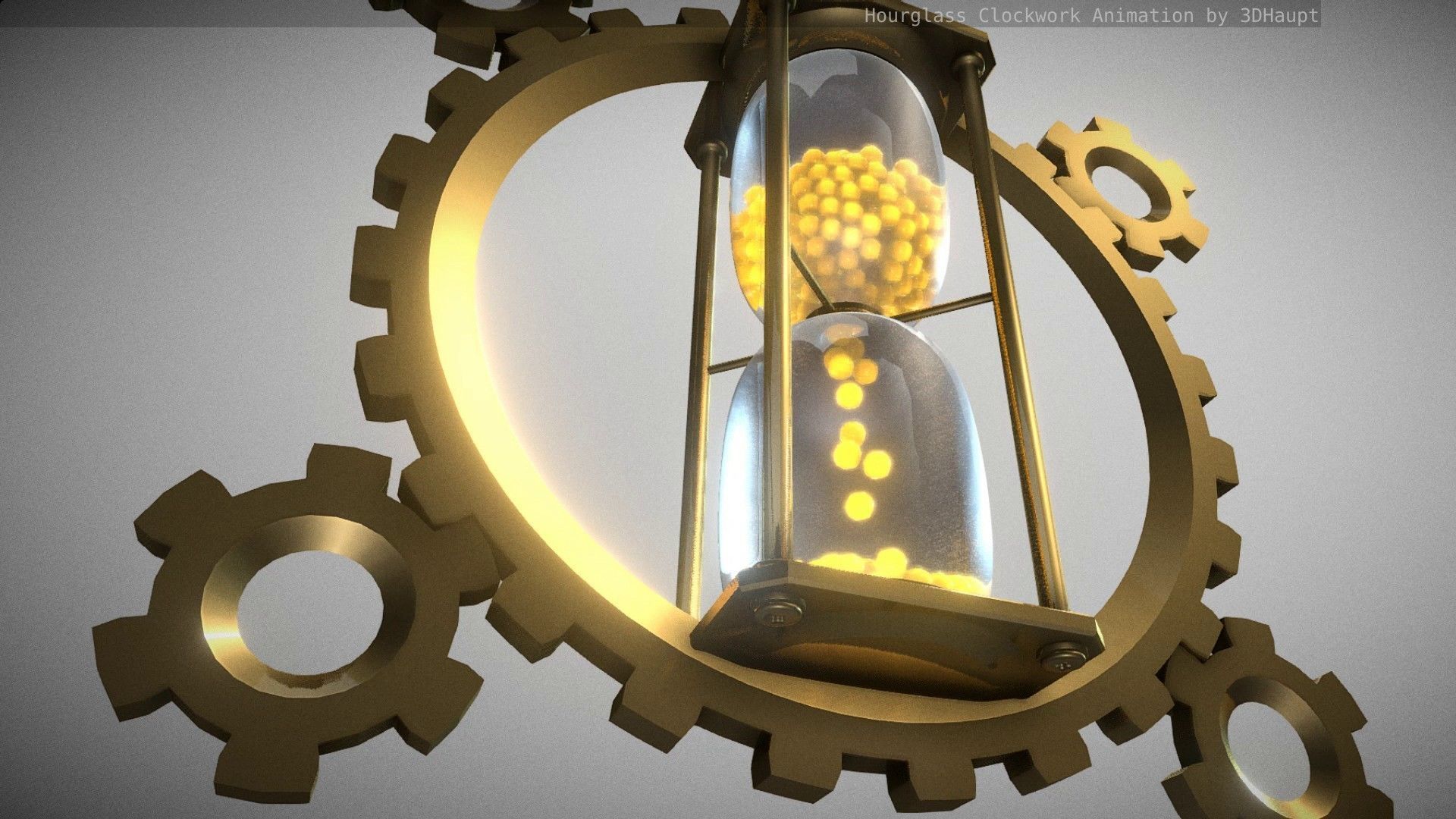 Hourglass Clockwork Animation  Free 3D model_107