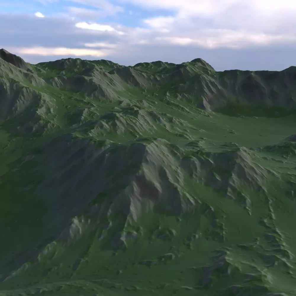 Landscape 30 Low-poly 3D model