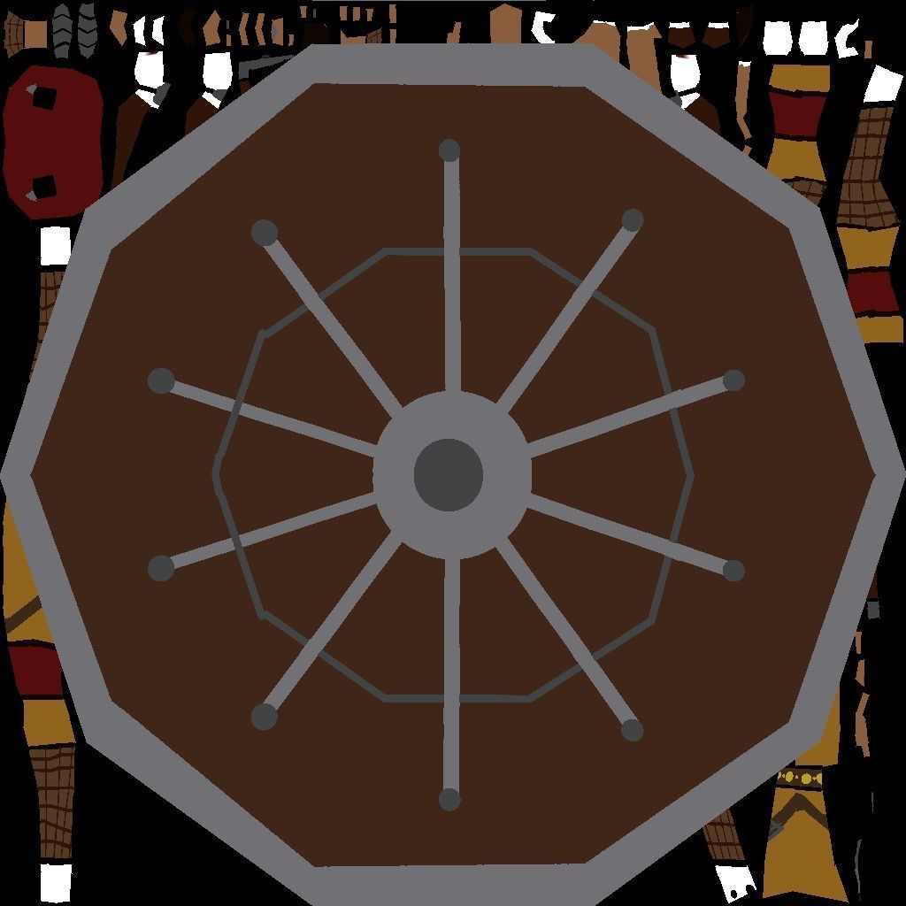 Seljuk Turkish Warrior Low-poly 3D model_11