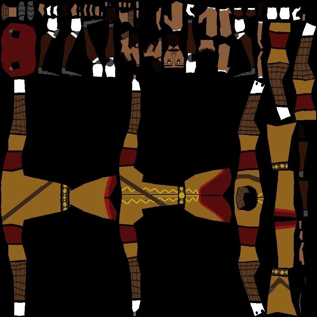 Seljuk Turkish Warrior Low-poly 3D model_10