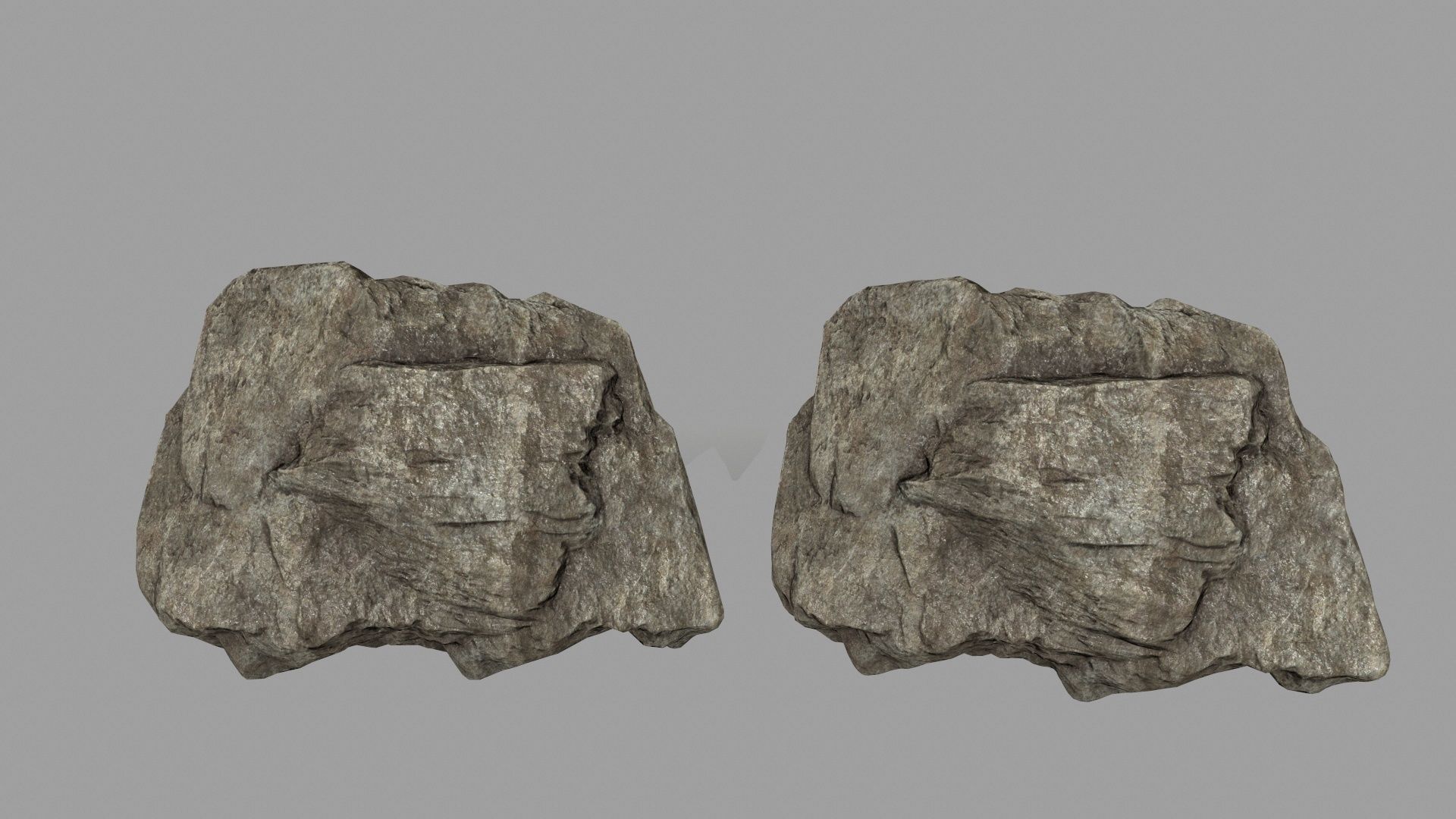 rocks set 01 Low-poly 3D model_28
