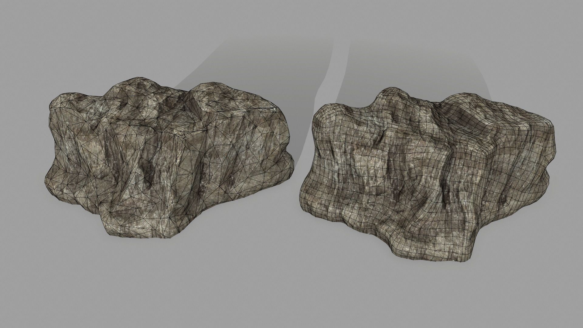 rocks set 01 Low-poly 3D model_8