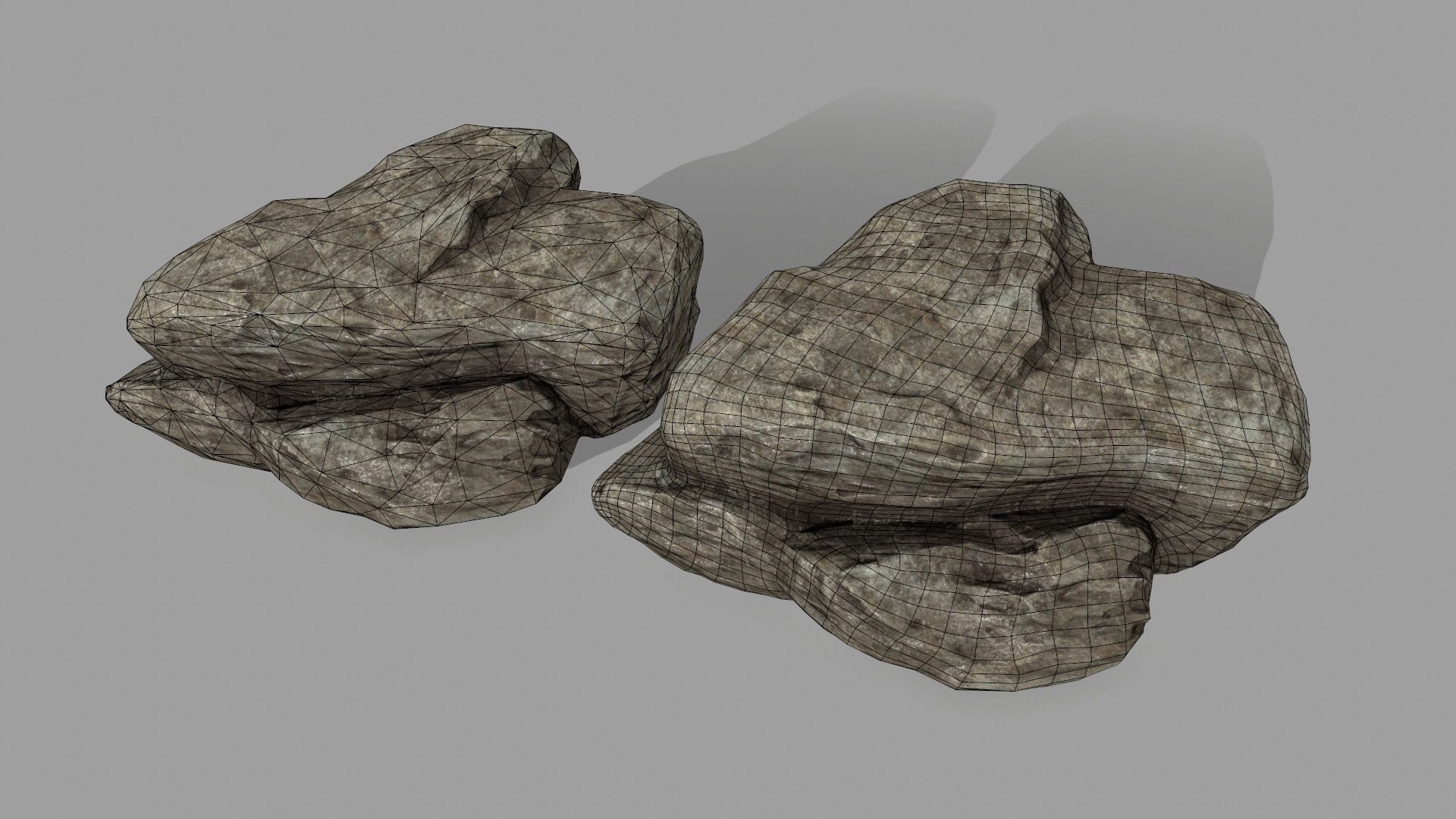 rocks set 01 Low-poly 3D model_6