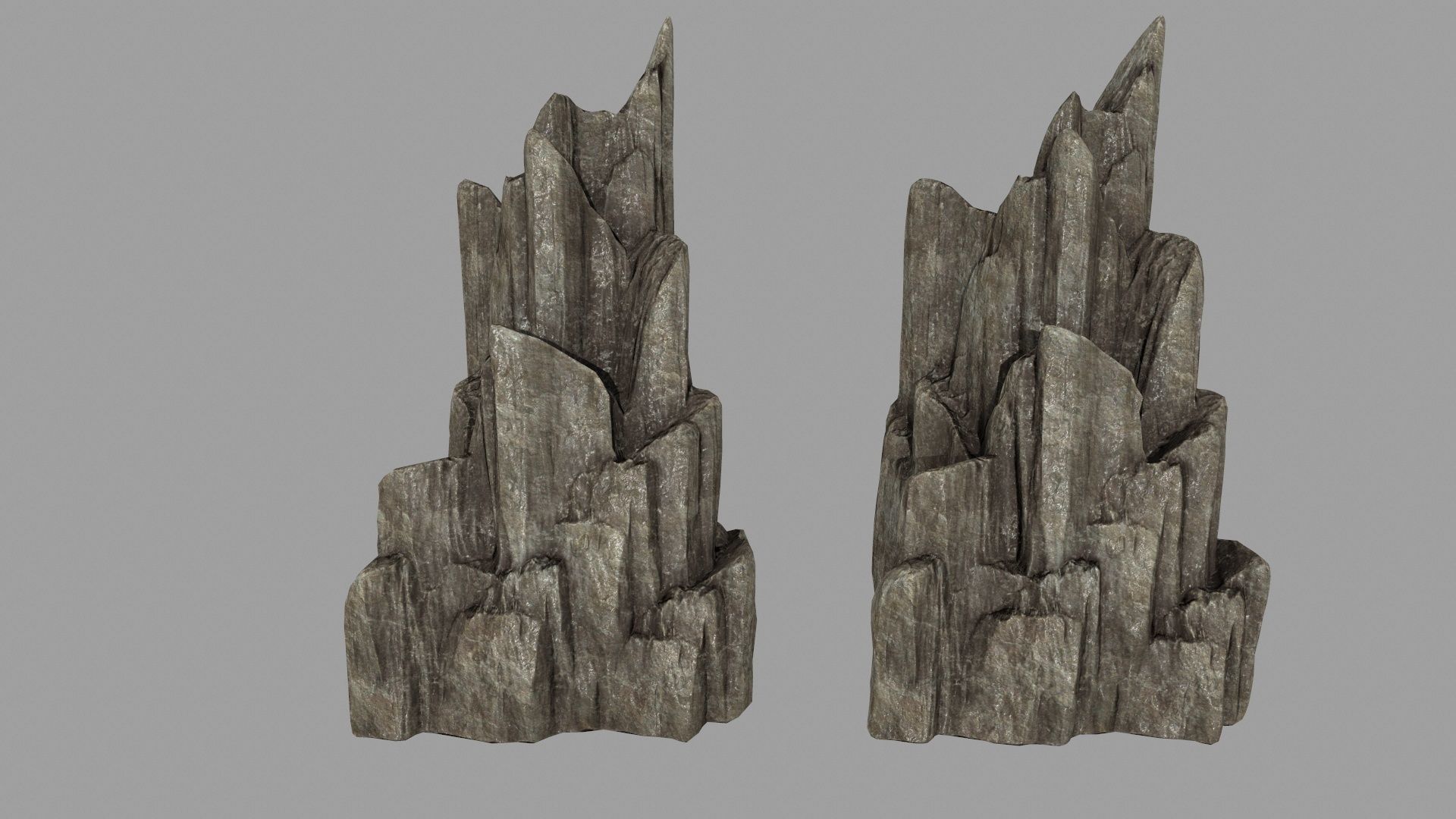 rocks set 01 Low-poly 3D model_1