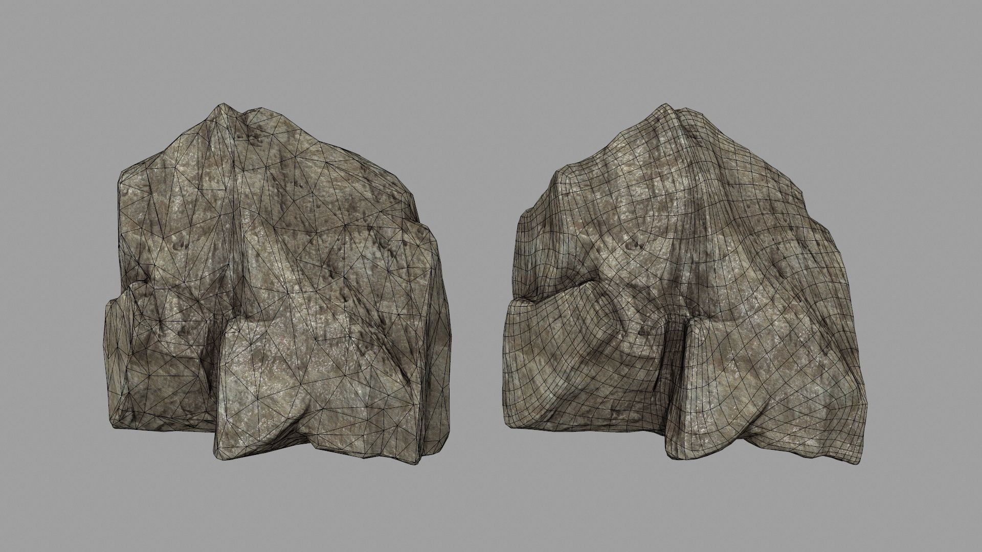 rocks set 01 Low-poly 3D model_25