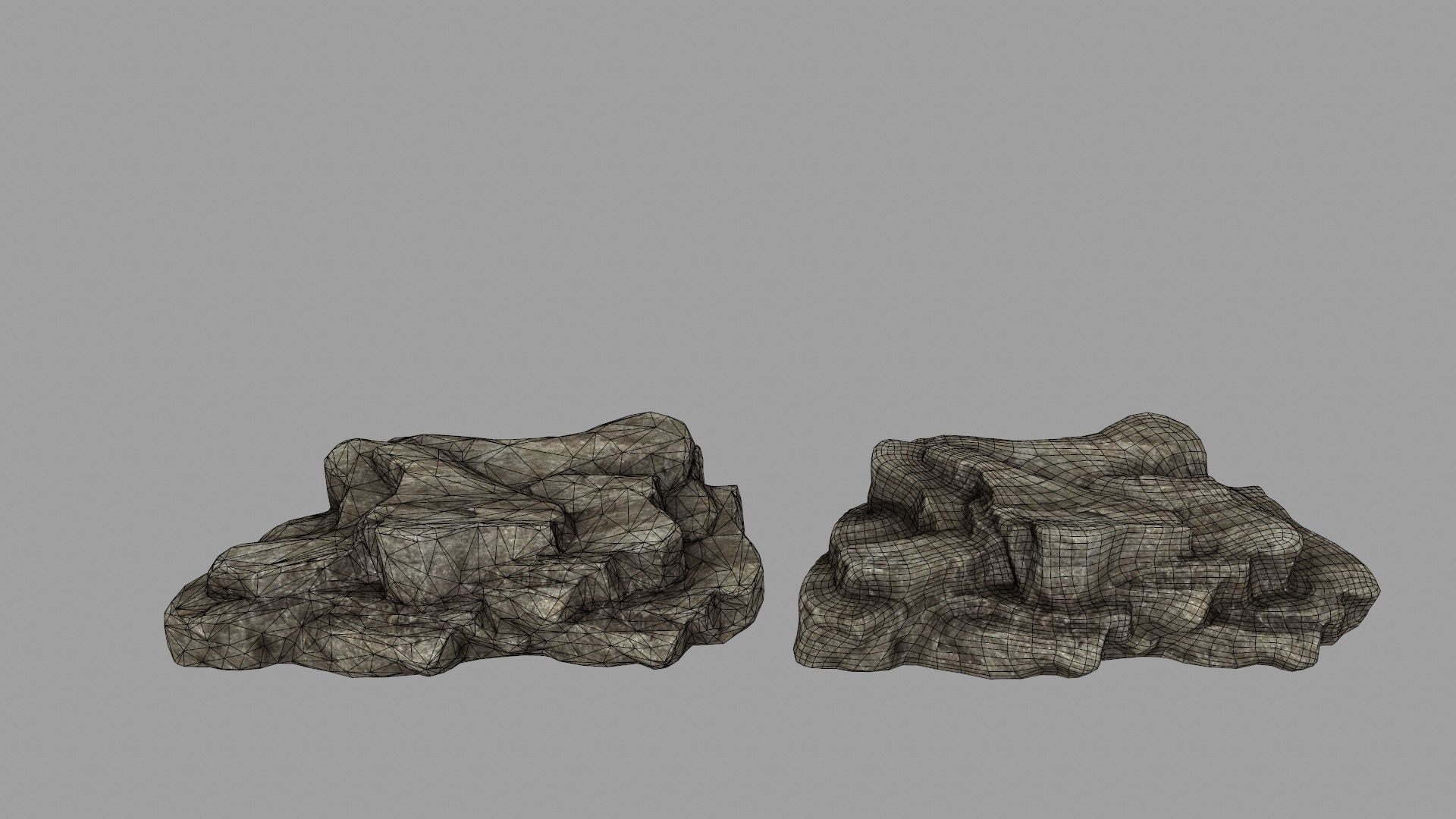 rocks set 01 Low-poly 3D model_4