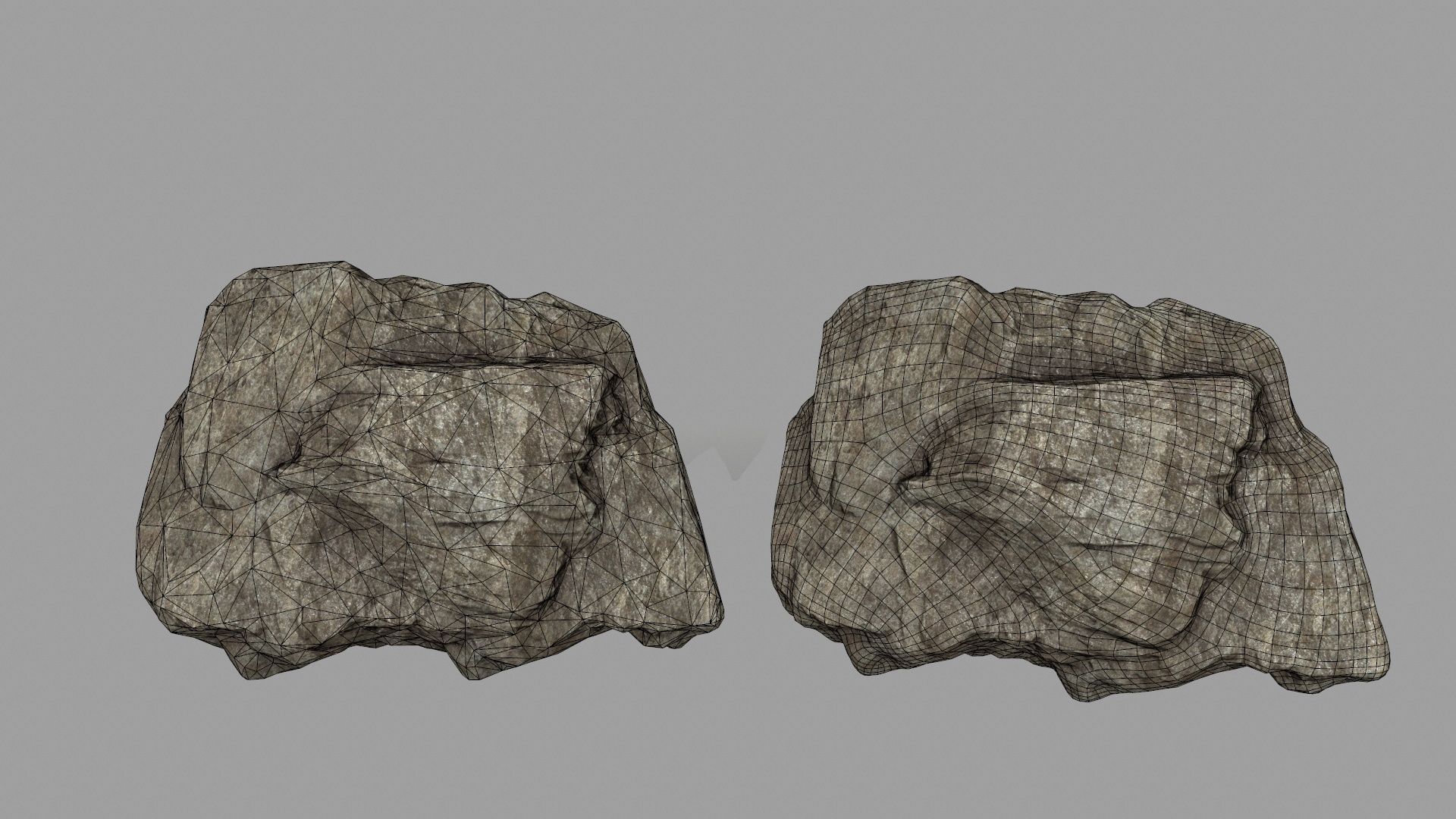 rocks set 01 Low-poly 3D model_29