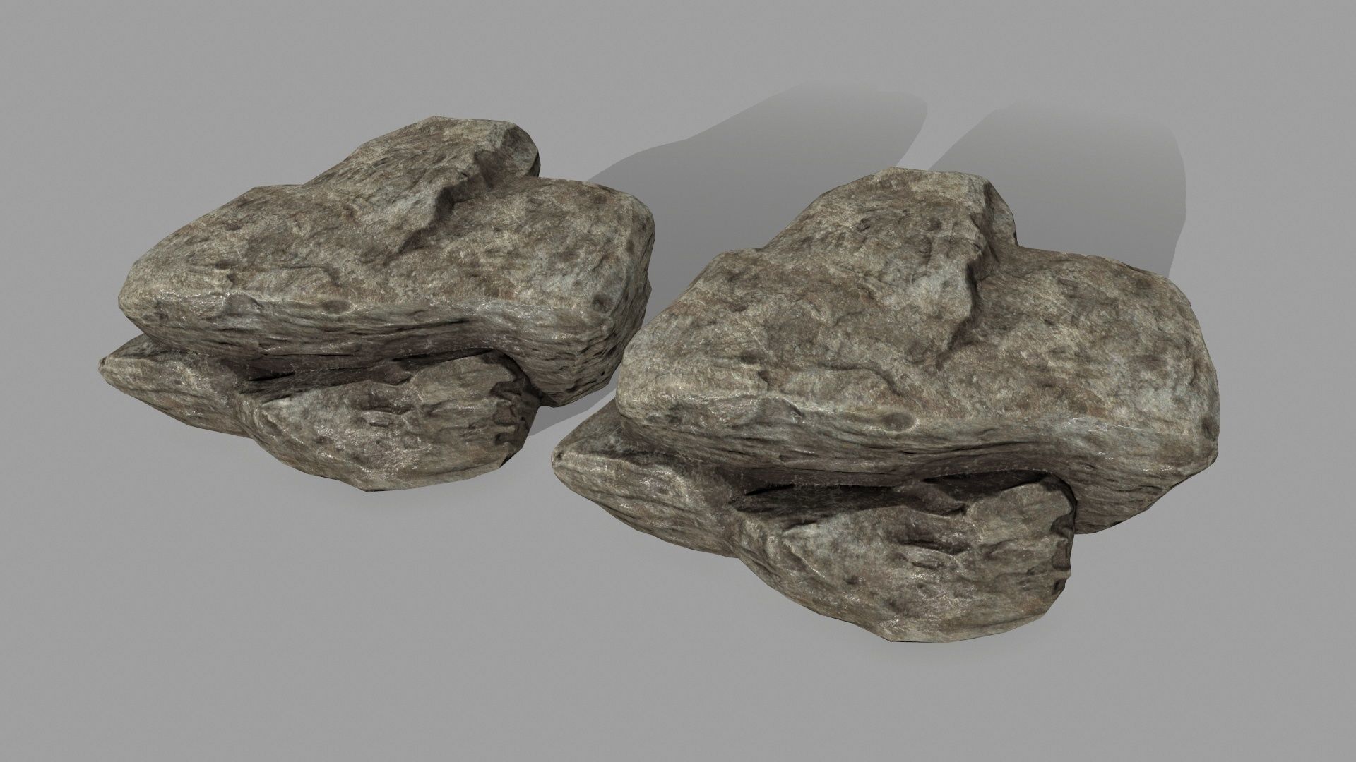 rocks set 01 Low-poly 3D model_5