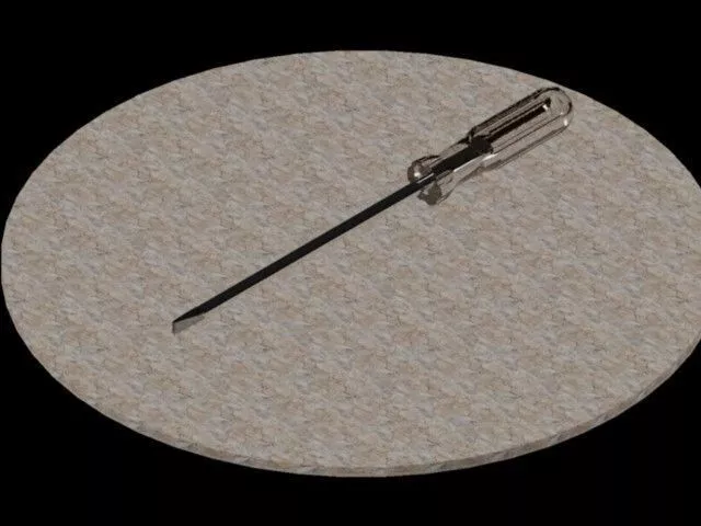 Flat Srew driver Free 3D model