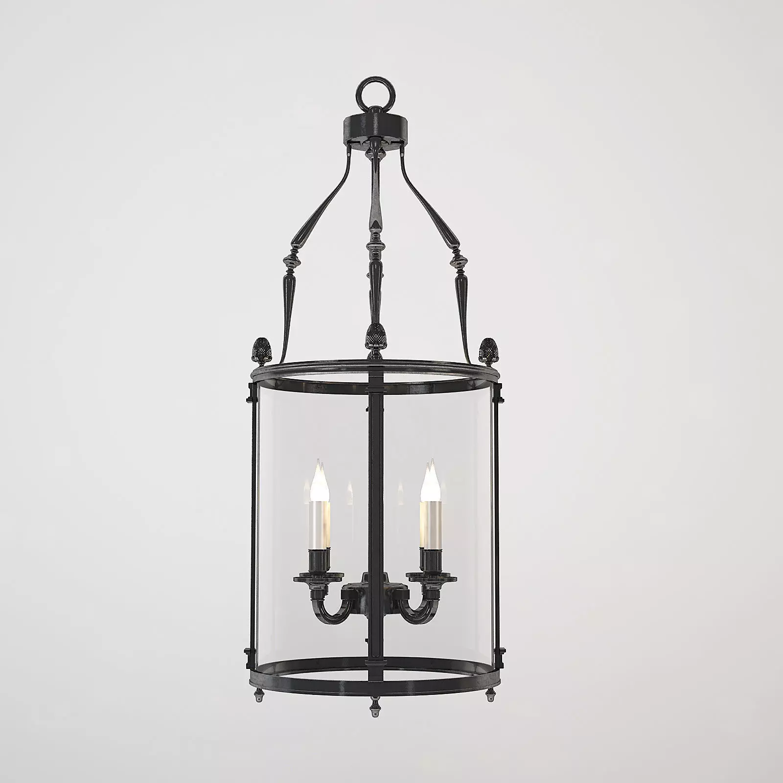 Broze DArt Francais Lantern 3D model_0