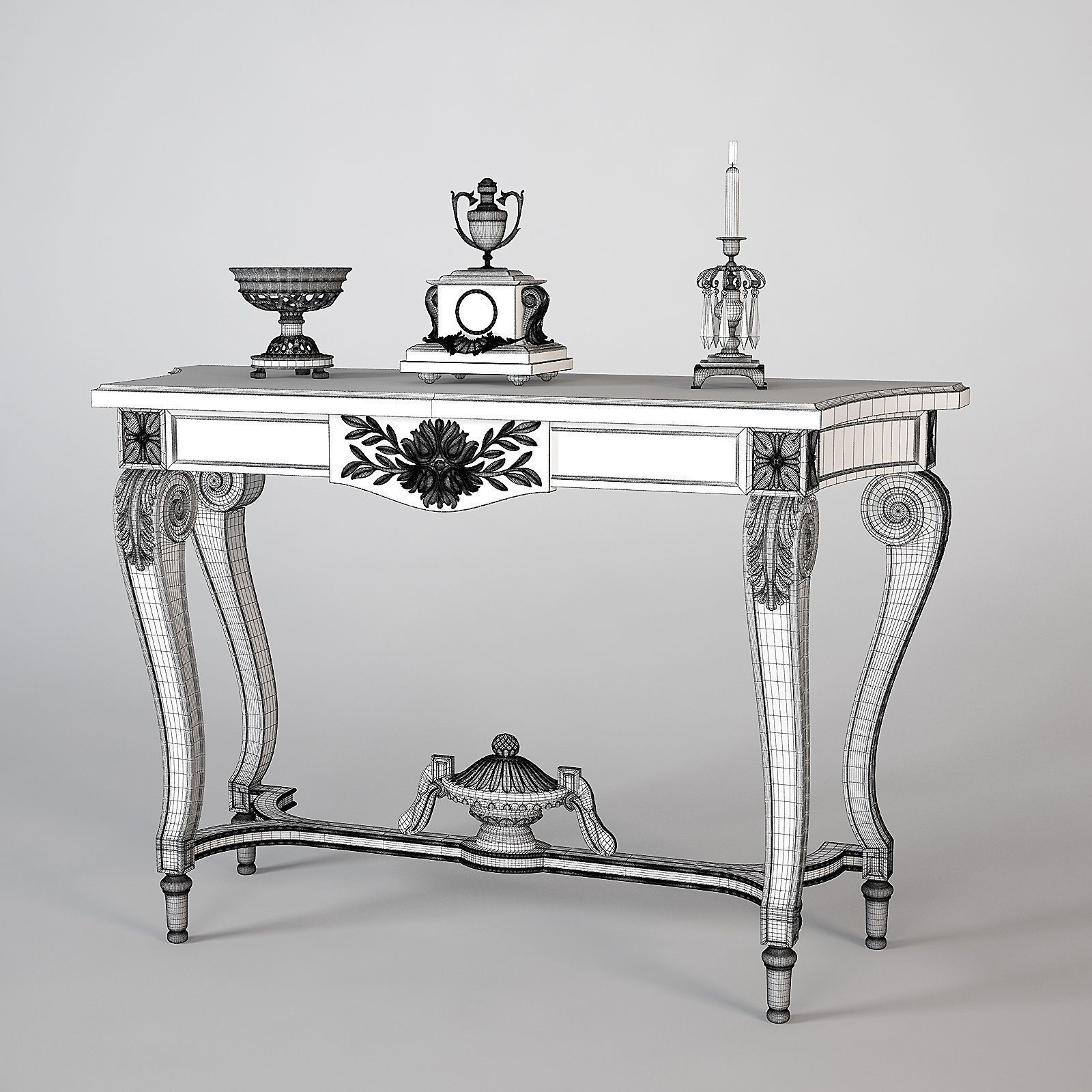 Salda Arredamenti Console Table 8509 3D model_3